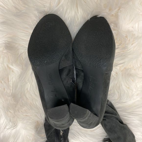 Sam Edelman Sam Edelman Kent Charcoal Grey Suede Over-The-Knee Boots Size US 8 / IT 38 - 4 Thumbnail