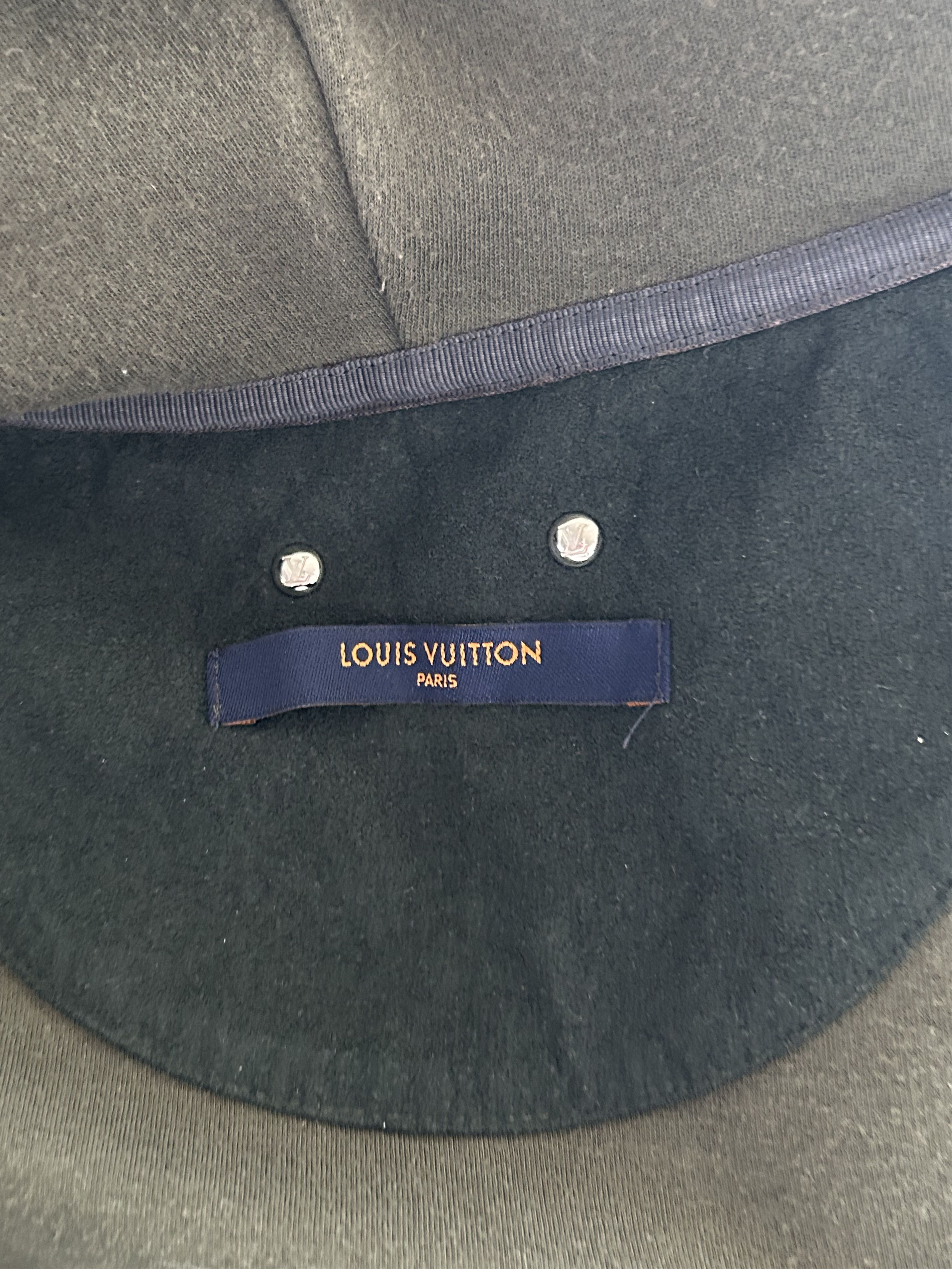 Louis Vuitton Louis Vuitton Olive Staples Zip Up Hoodie Size US XL / EU 56 / 4 - 3 Thumbnail