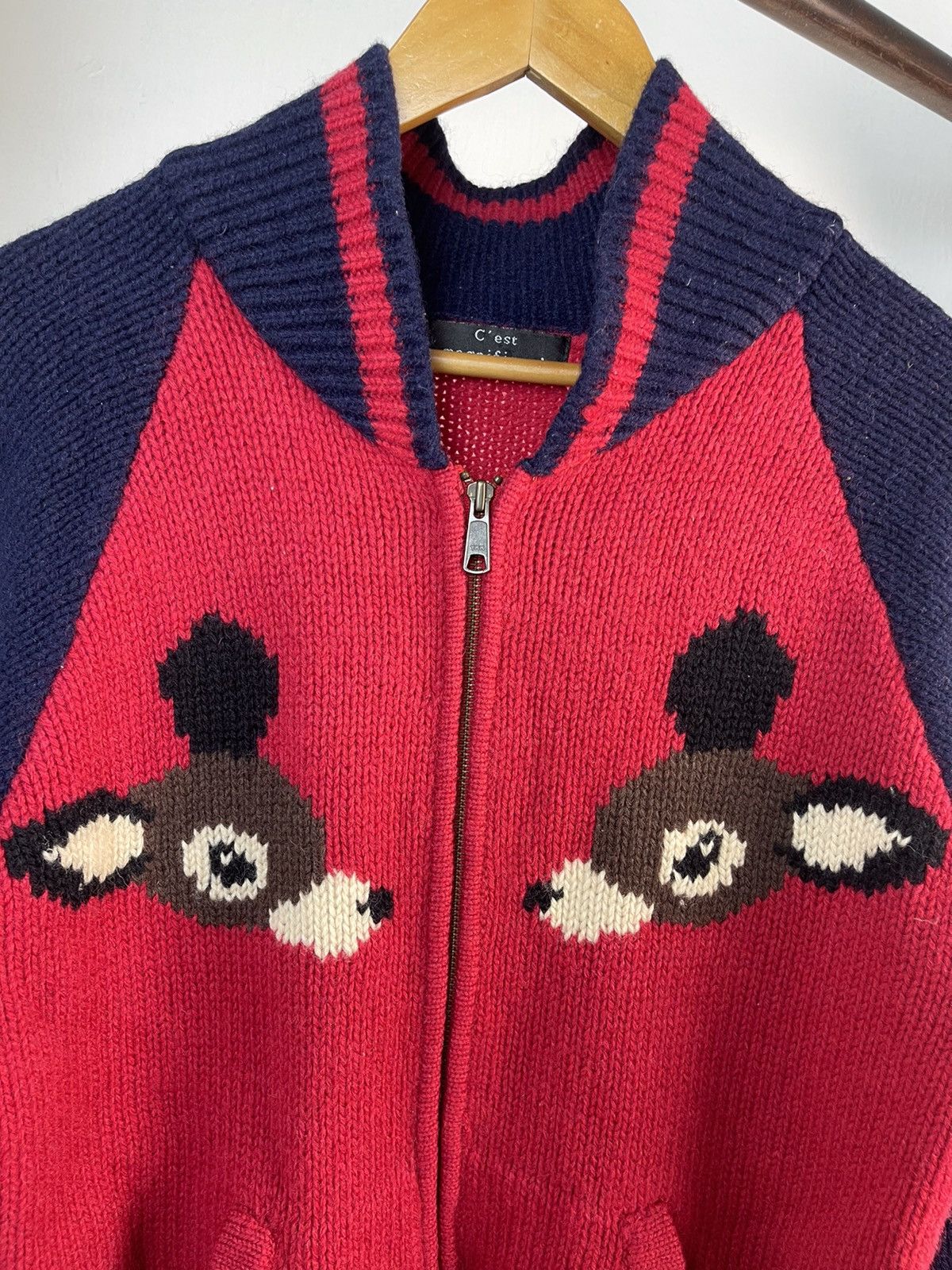 Japanese Brand Japanese brand Bambi Wool Zipper Knit a7 Size US M / EU 48-50 / 2 - 5 Thumbnail