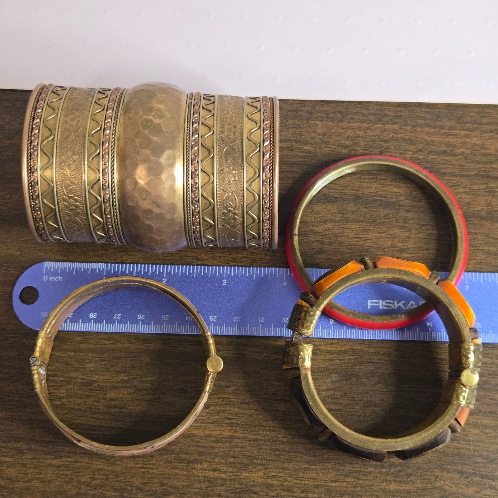 Poeme Bohemian Vintage Boho Jewelry Lot Mixed Metals Bangles Cuff Set Size ONE SIZE - 5 Thumbnail