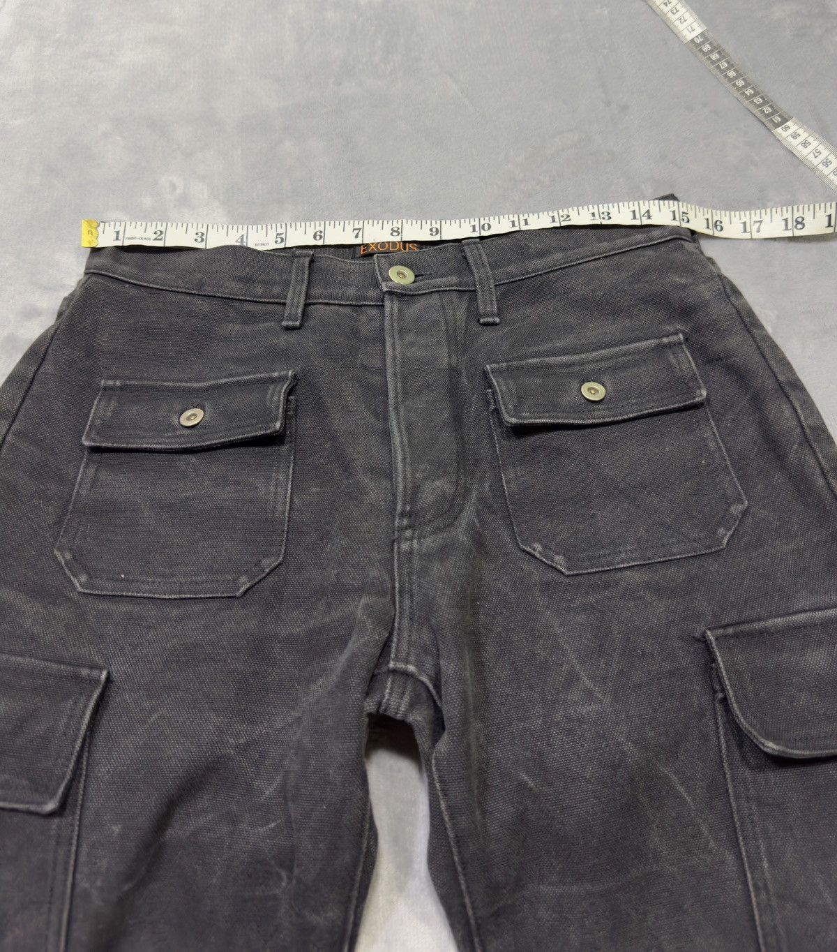 Exodus Japanese brand X Exodus multipocket flare canvas jeans Size US 30 / EU 46 - 5 Thumbnail