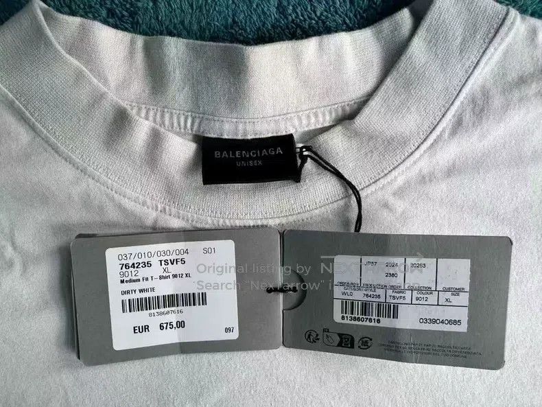 Balenciaga Balenciaga Alien Printed Short Sleeve T-Shirt in White Size US XL / EU 56 / 4 - 4 Thumbnail
