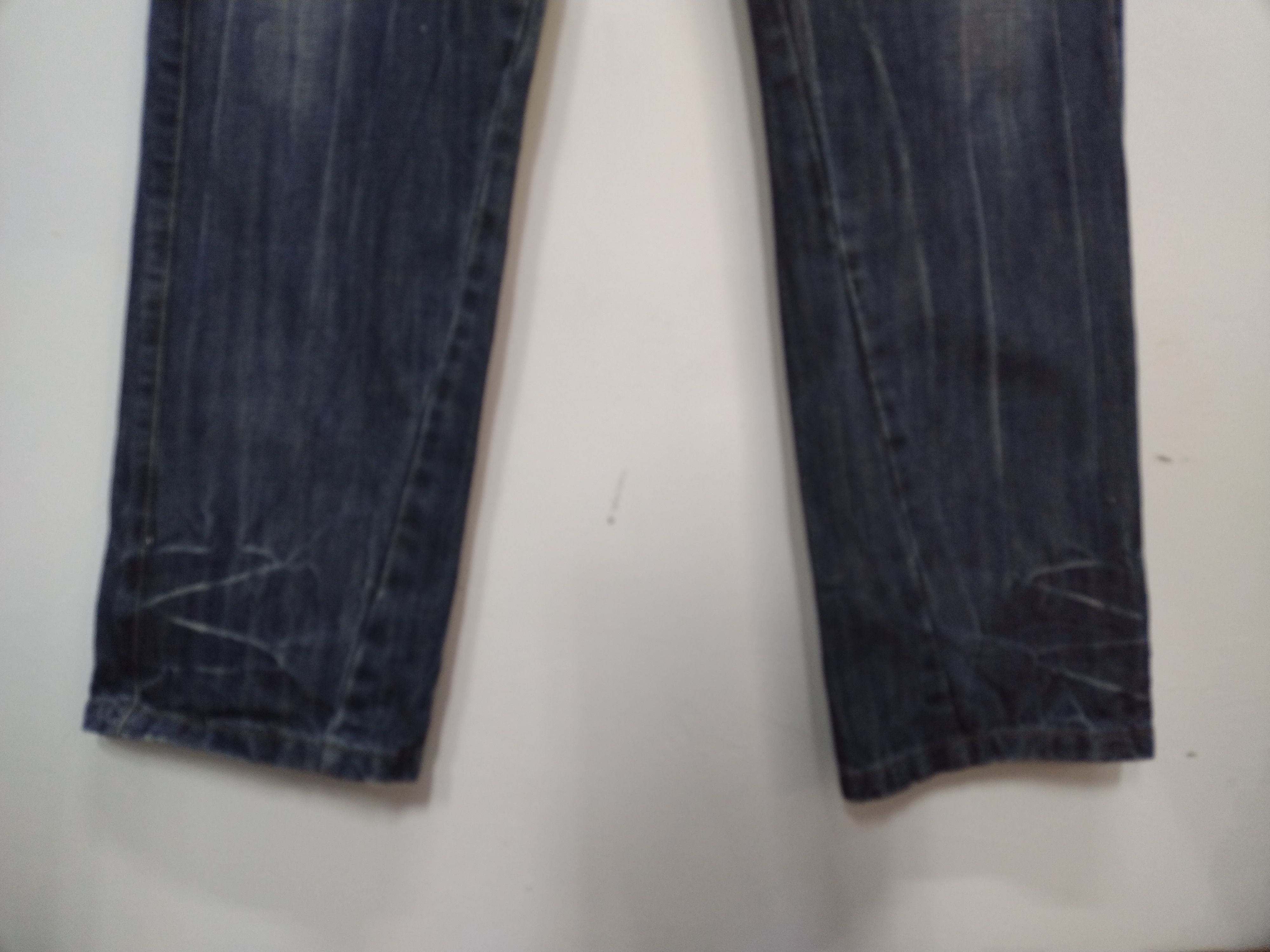 Le Grande Bleu (L.G.B.) 💥Distressed Dieboolu old street chrome hearts design Jeans Size US 32 / EU 48 - 8 Thumbnail