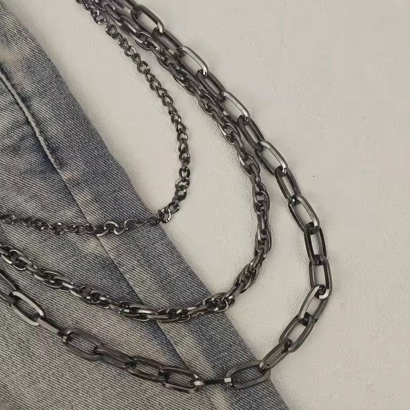 Jewelry Skull Wallet Chain - Punk Biker Jean Chain Multi-Layer Size ONE SIZE - 4 Thumbnail