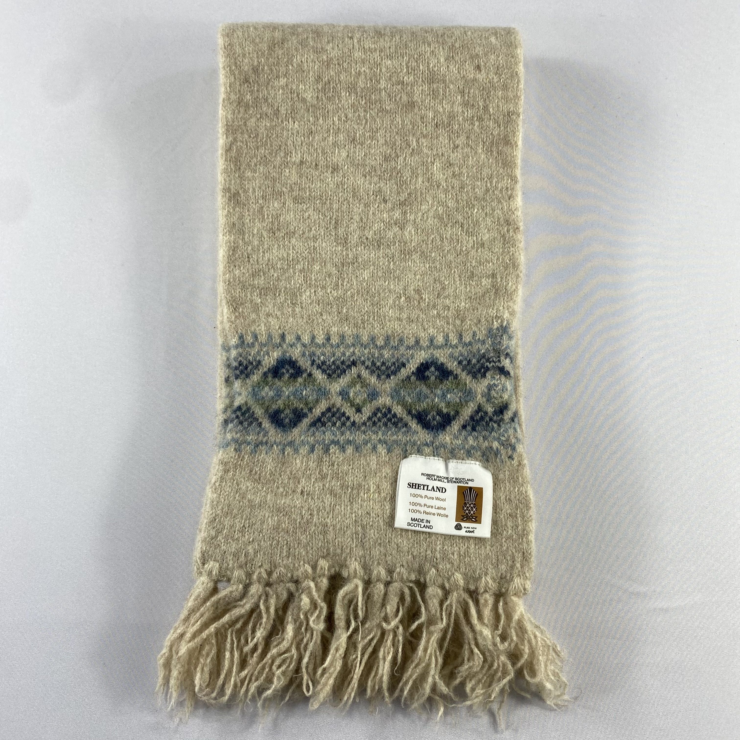 Vintage Vintage Shetland Scarf Neck Wrap Wool Muffler Size ONE SIZE - 2 Thumbnail