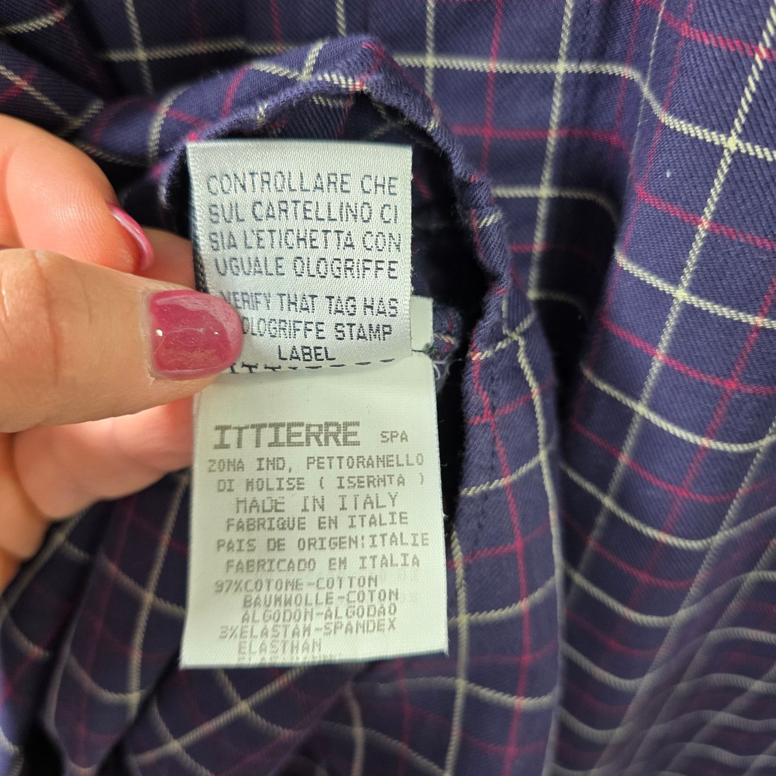 Versace Jeans Couture Versace Jeans Couture Blue Plaid Button-up Shirt Size US M / EU 48-50 / 2 - 5 Thumbnail