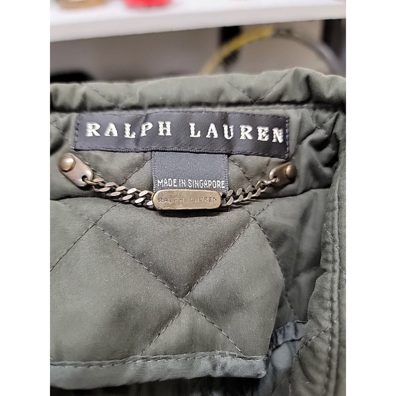 Ralph Lauren VINTAGE Ralph Lauren Black Label LONG Quilted Coat Jacket Green Sz Medium Woman Jacket Size M / US 6-8 / IT 42-44 - 7 Thumbnail