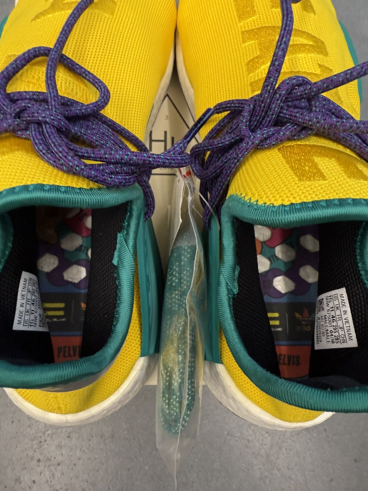 Adidas × Pharrell 2018 Adidas NMD Hu Pharrell Trail Friends & Family AC7189 Size US 11.5 / EU 44-45 - 10 Thumbnail