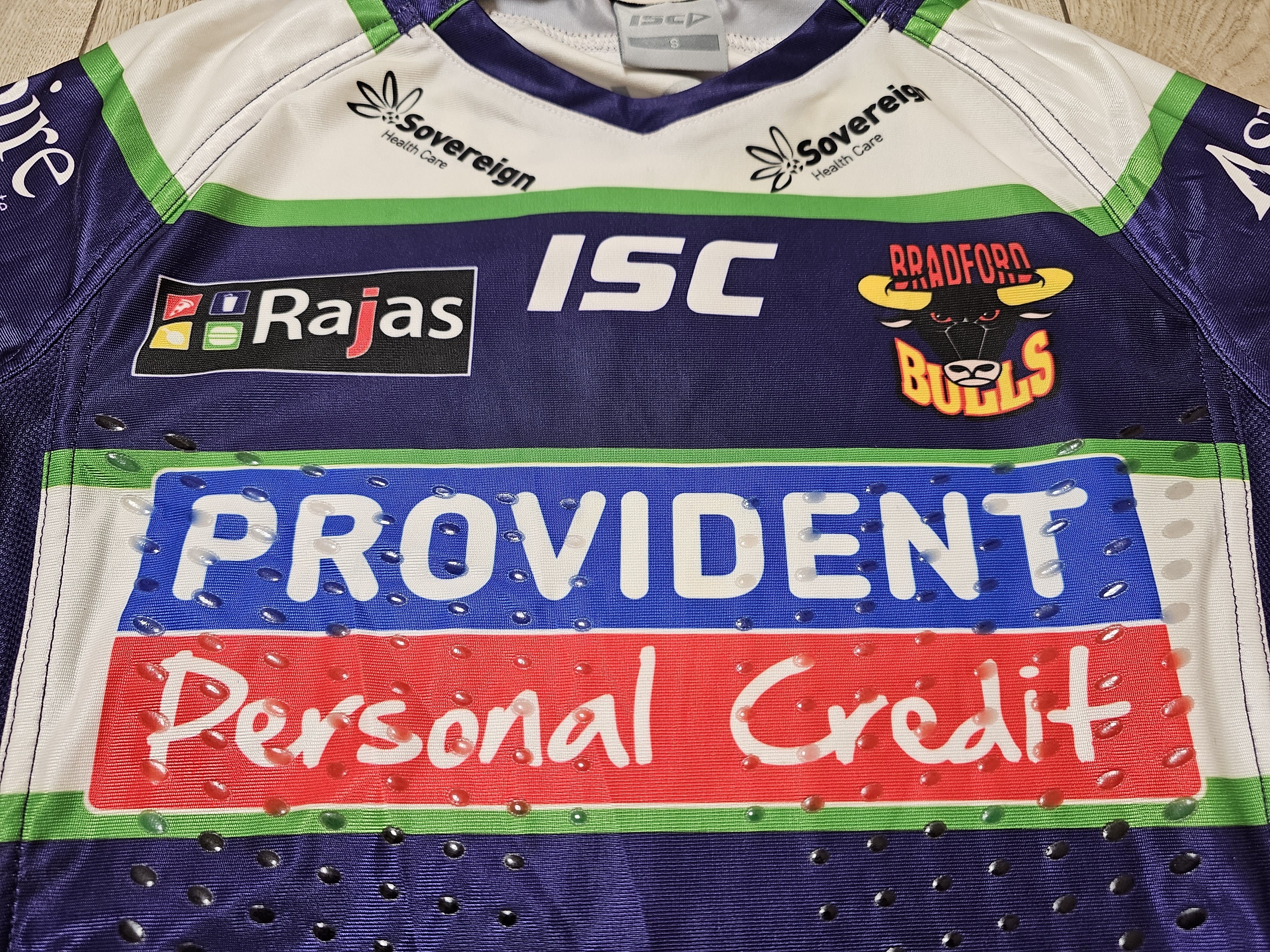 Other BRADFORD BULLS JERSEY PLAYER ISSUE 2013 AWAY RUGBY JERSEY Size US S / EU 44-46 / 1 - 3 Thumbnail