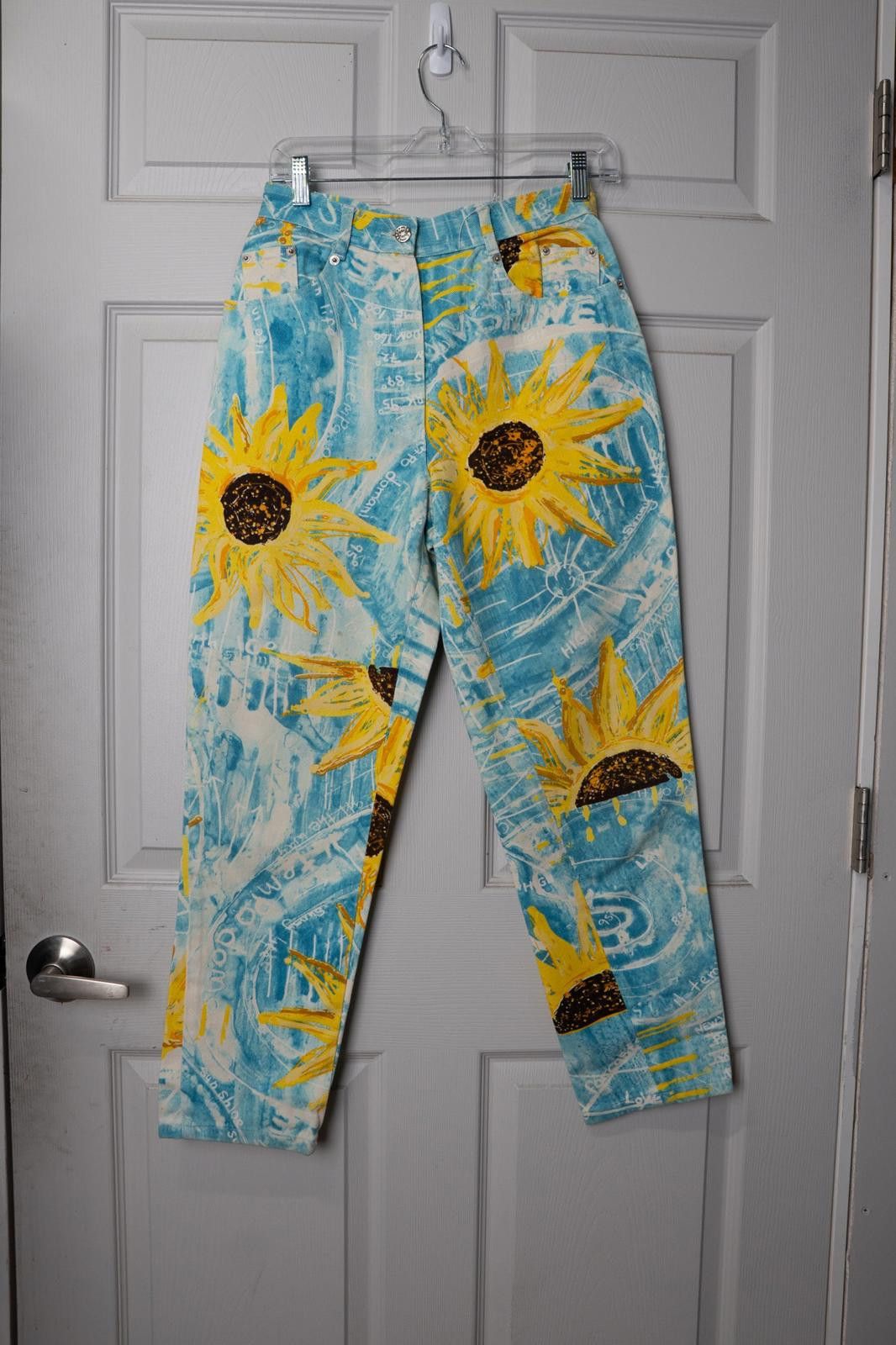 Iceberg 90's Iceberg Sunflower denim Straight-Leg-Pant Size 26" / US 2 / IT 38 - 1 Thumbnail