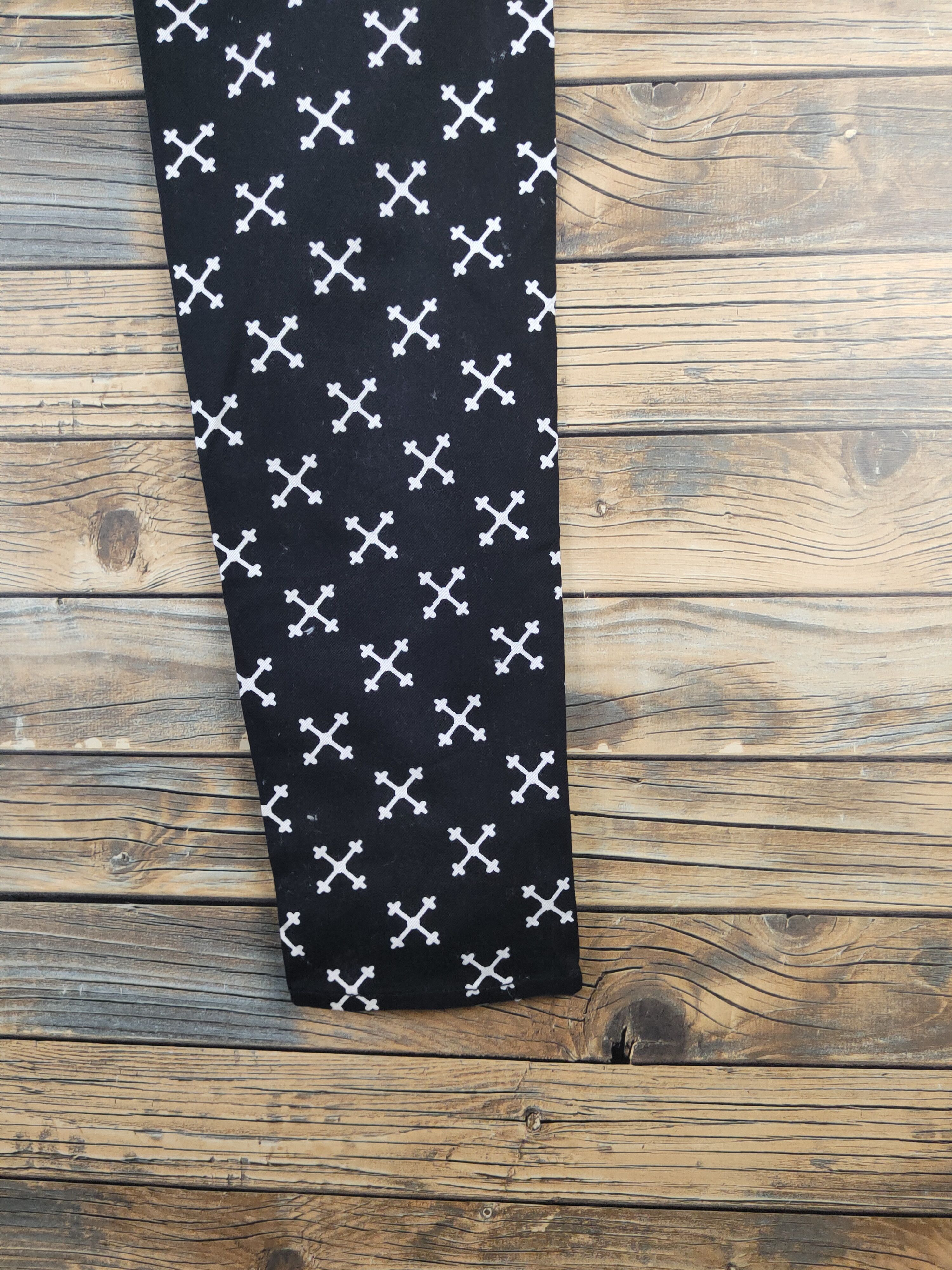Divided DL Divided H&M Black White Multipocket Casual Pants #46-011 Size 31" - 11 Thumbnail