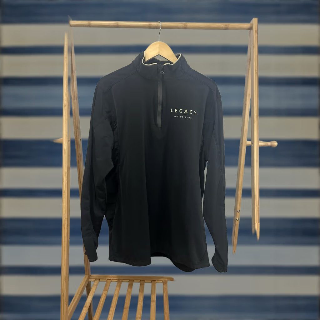 Our Legacy Legacy Jimmie Johnson Nascar Team Issued Marwin Quarter Zip Sweater L Men Black Pullover Shirt Size US L / EU 52-54 / 3 - 1 Thumbnail