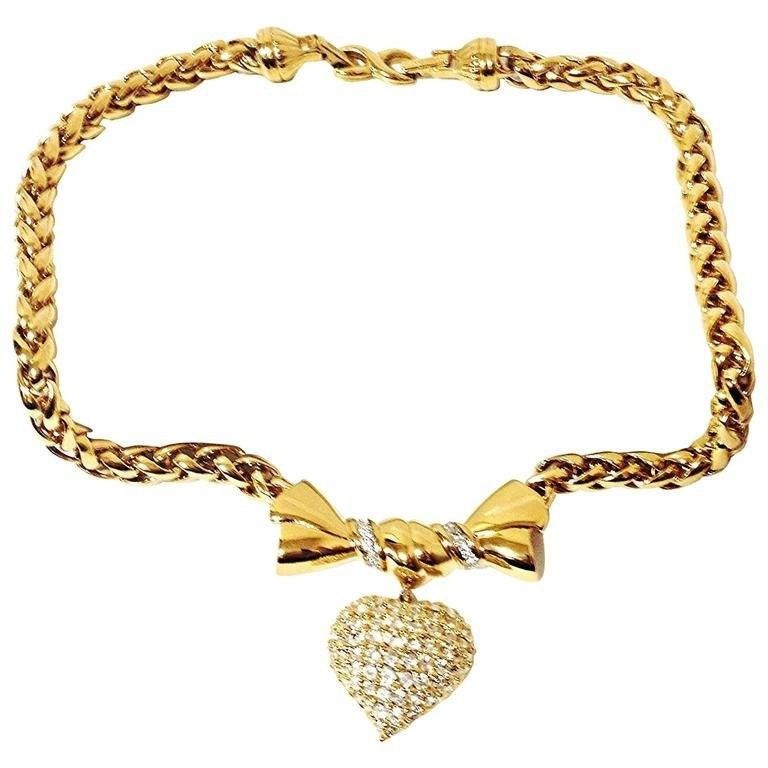 Nina Ricci MINT. Vintage Nina Ricci golden chain statement necklace Size ONE SIZE - 1 Thumbnail