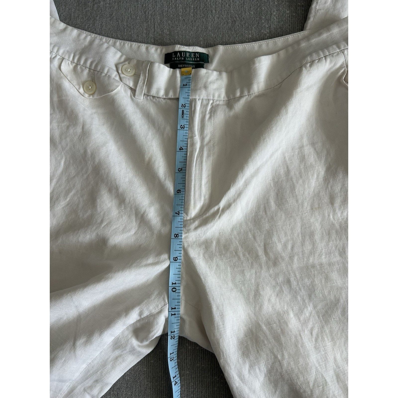Lauren Ralph Lauren Ralph Lauren Cream Silk Linen Dress Pants Minimalist 12 Size 34" / US 12 / IT 48 - 8 Thumbnail
