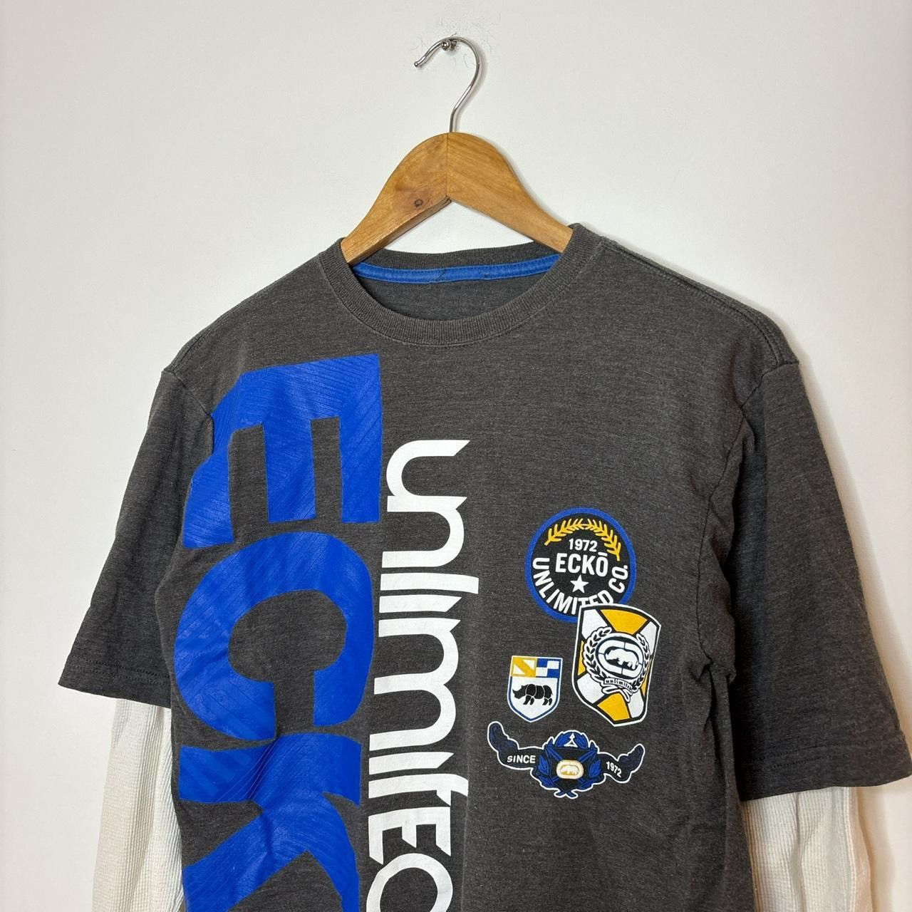 Ecko Unltd. Y2K Ecko Unlimited Double Layer Thermal Tee Shirt Size US S / EU 44-46 / 1 - 3 Thumbnail