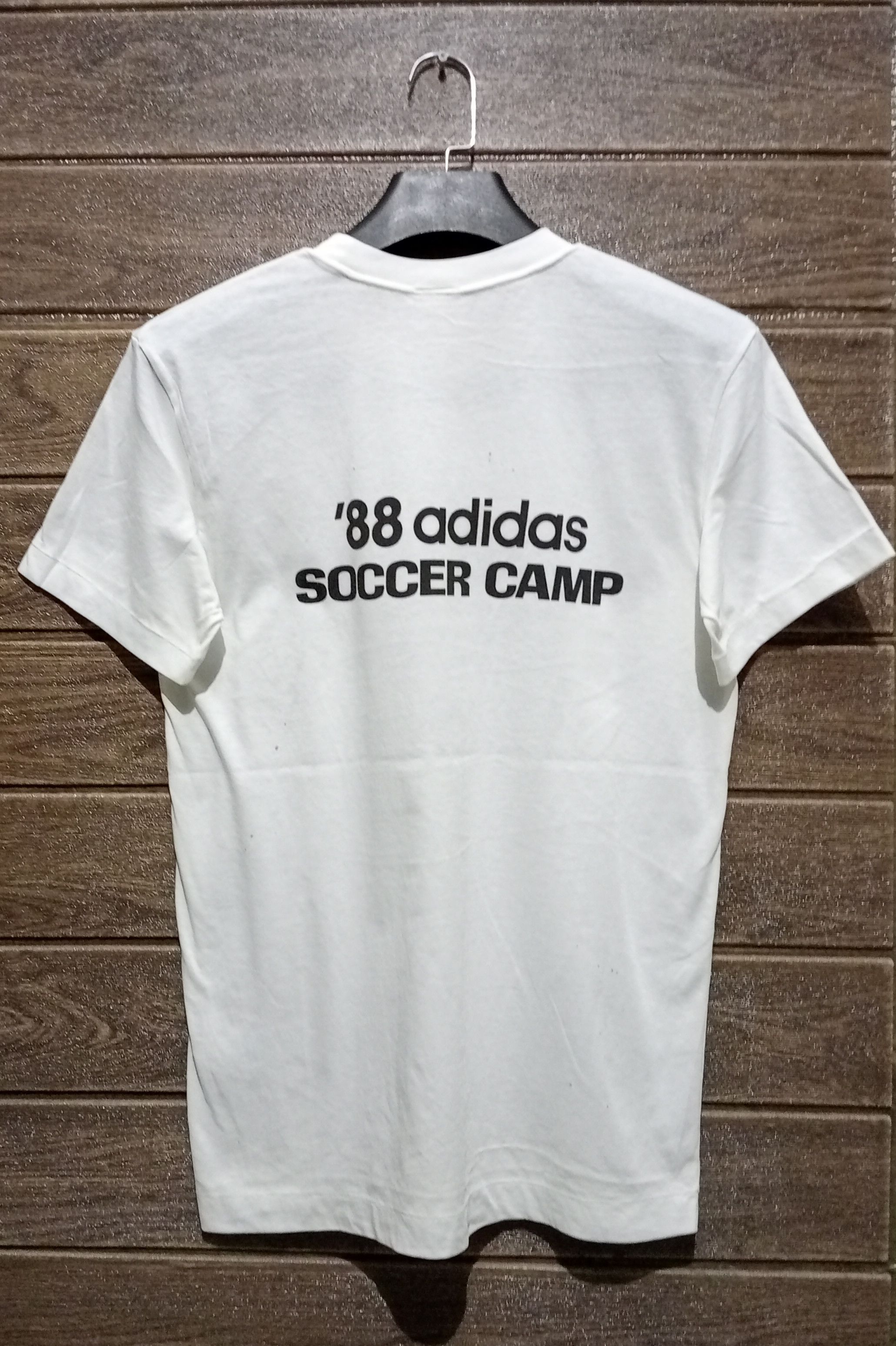 Adidas VTG '80s Adidas Single Stitch Soccer Camp with Signature Tee Size US M / EU 48-50 / 2 - 2 Thumbnail
