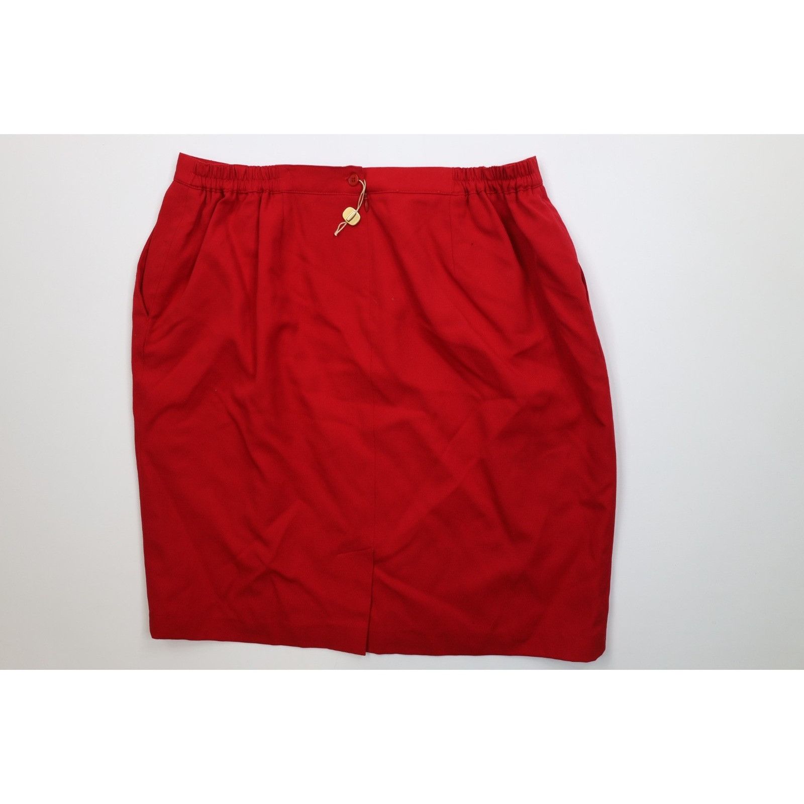 Vintage Deadstock Vintage 90s Streetwear Worsted Wool Business Skirt Size 42" / US 20 - 8 Thumbnail
