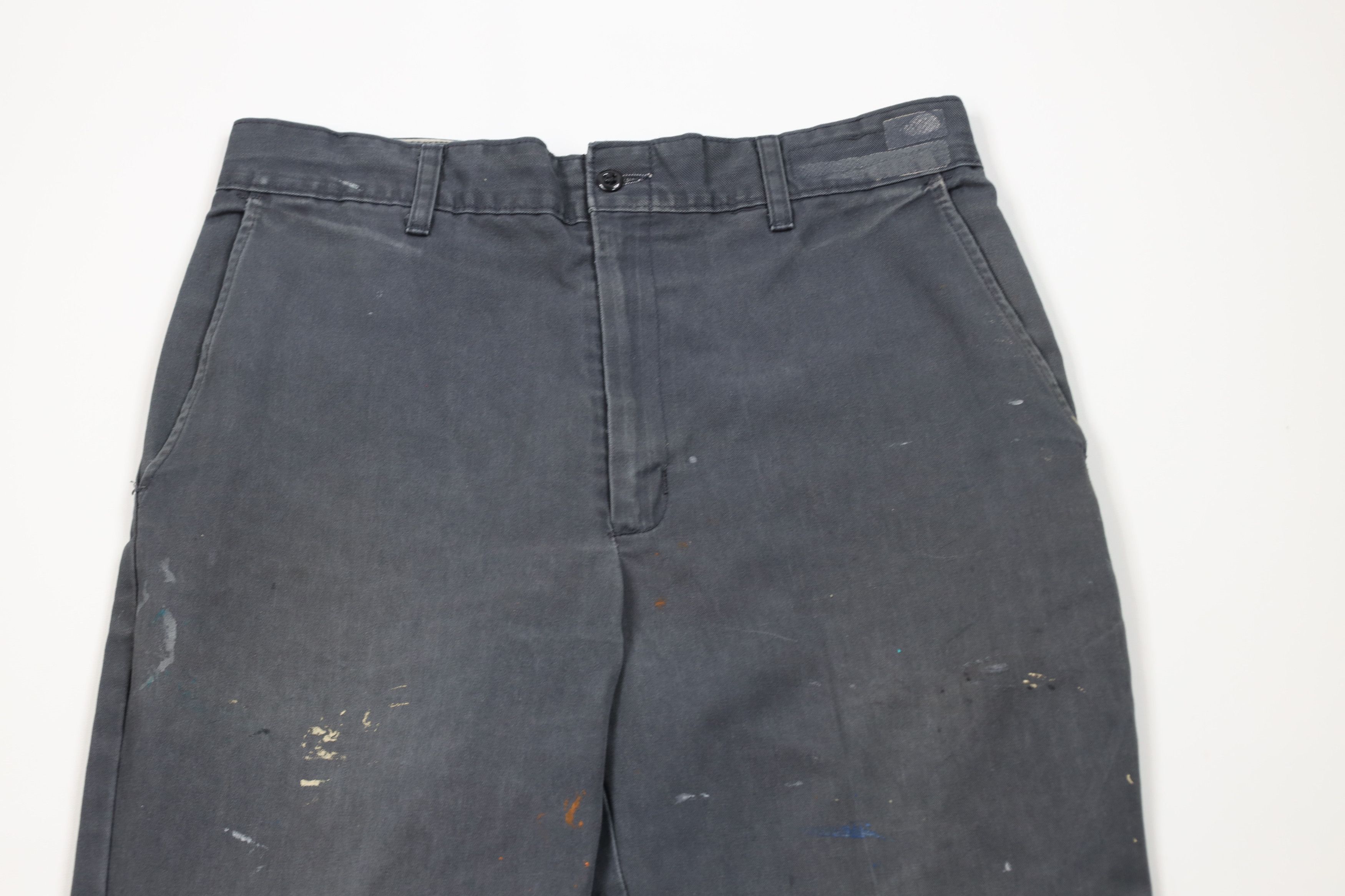 Vintage Vintage 90s Streetwear Workwear Mechanic Chino Pants Gray Size US 32 / EU 48 - 2 Thumbnail