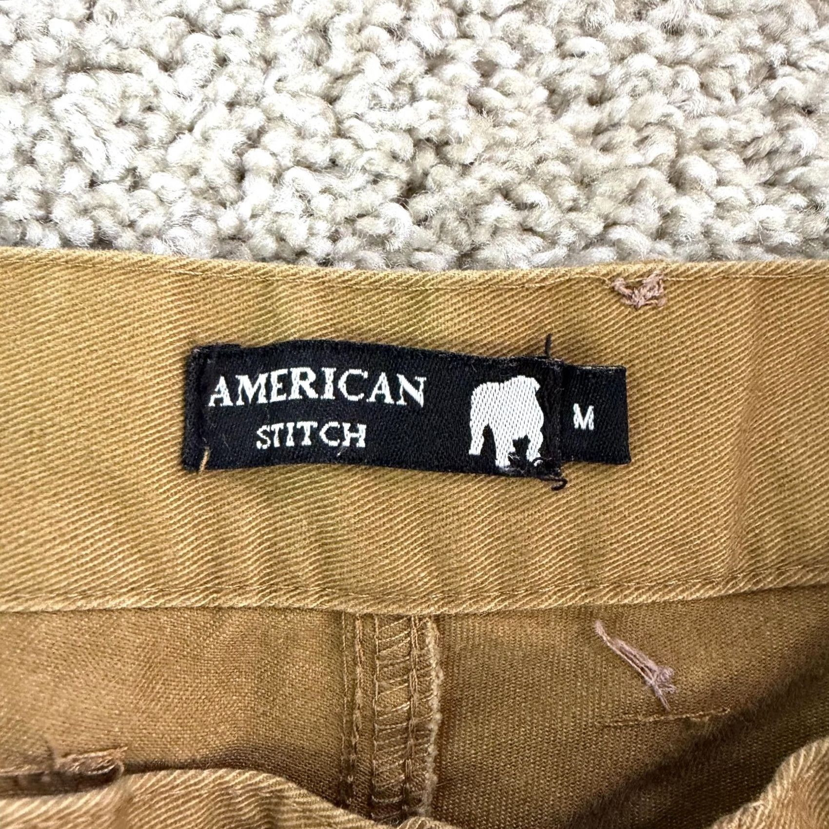 Vintage VINTAGE American Stitch Jogger Pants Mens M Brown Moto Zipper Pockets Size US 31 - 6 Thumbnail