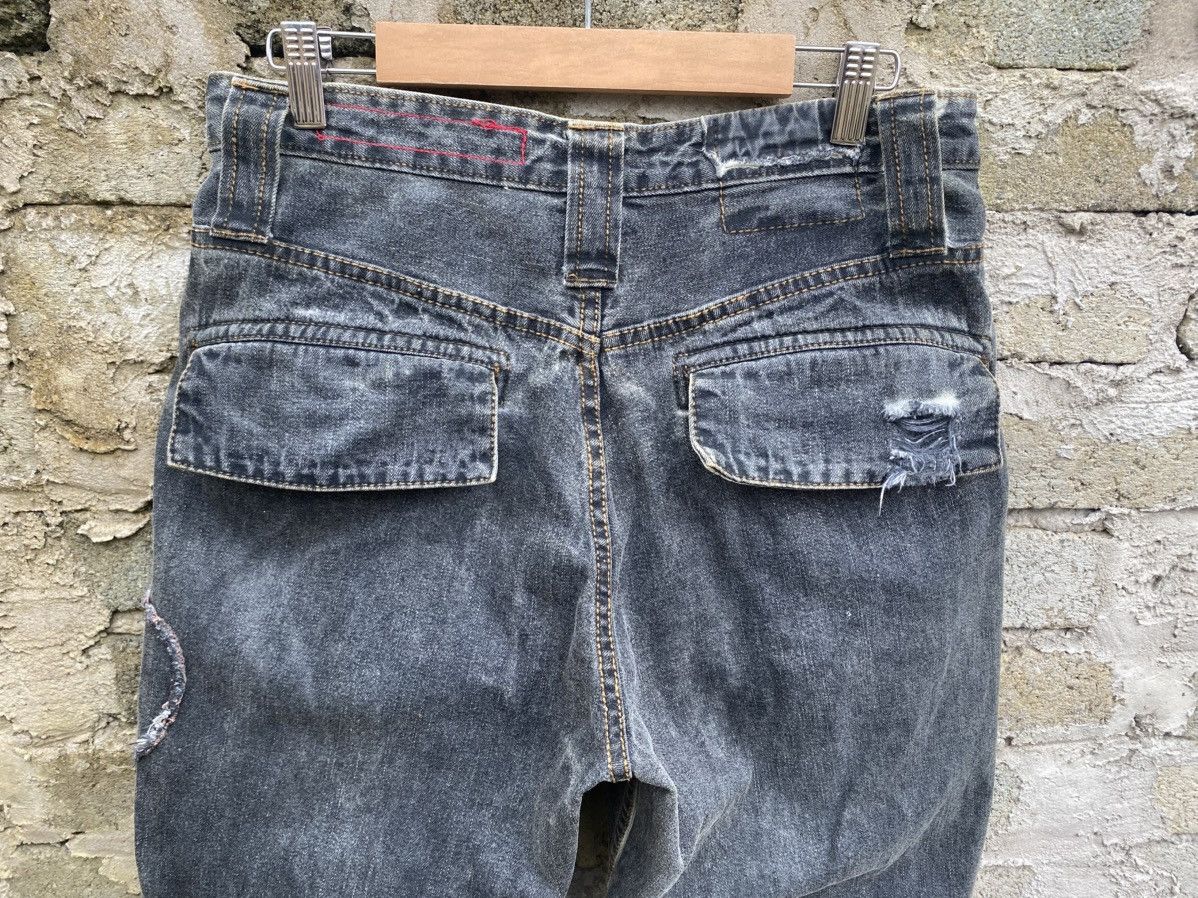 Japanese Brand Tough Jeansmith Lion Patch Banana Bootcut Jeans Size US 30 / EU 46 - 7 Thumbnail