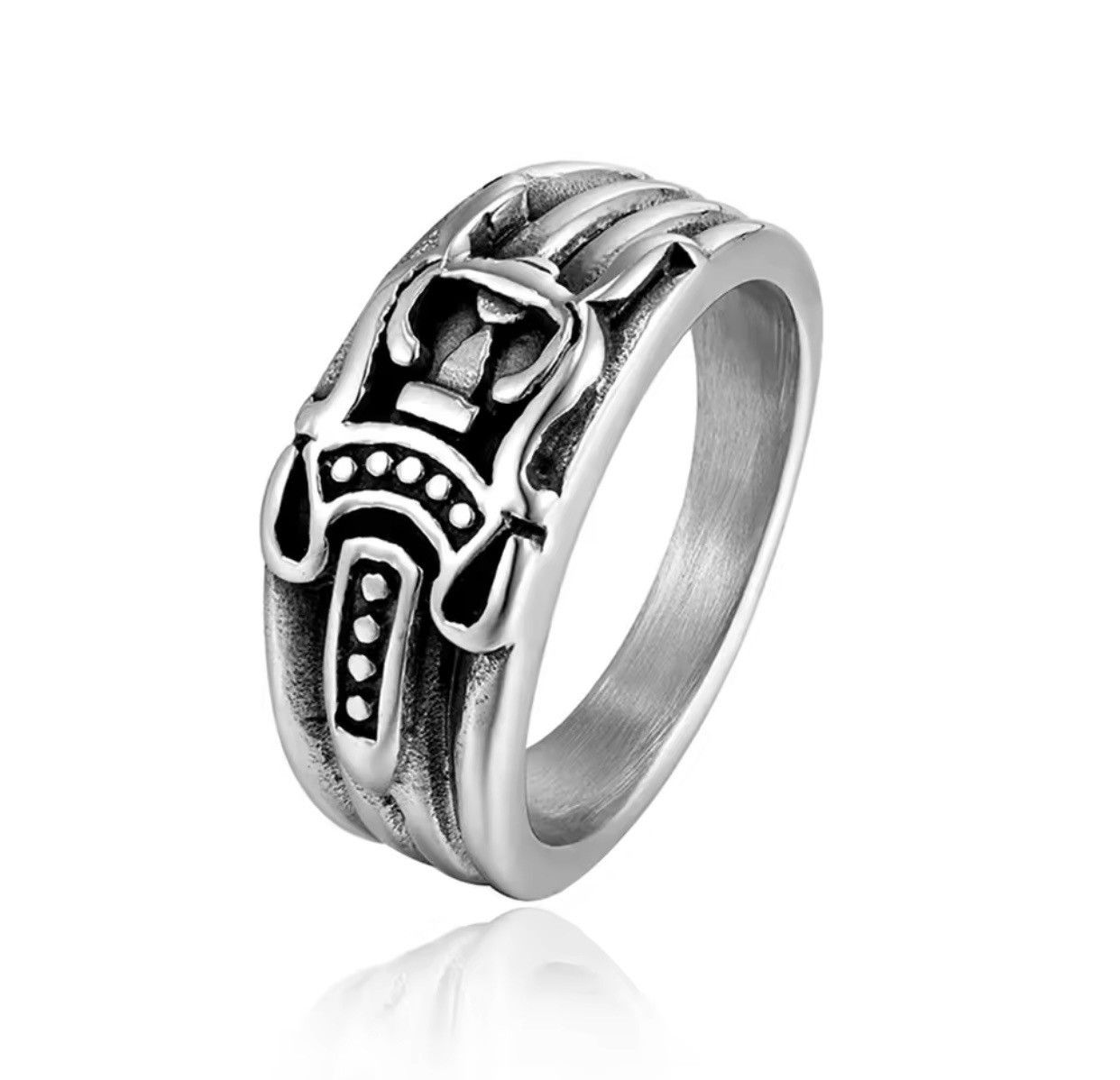 Jewelry × Vintage Stainless Steel Anchor Ring Size ONE SIZE - 6 Thumbnail