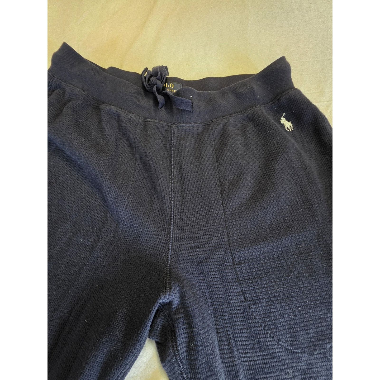 Polo Ralph Lauren Polo Ralph Lauren Men's Size Large Navy Blue Waffle Pants Size US 38 / EU 54 - 3 Thumbnail