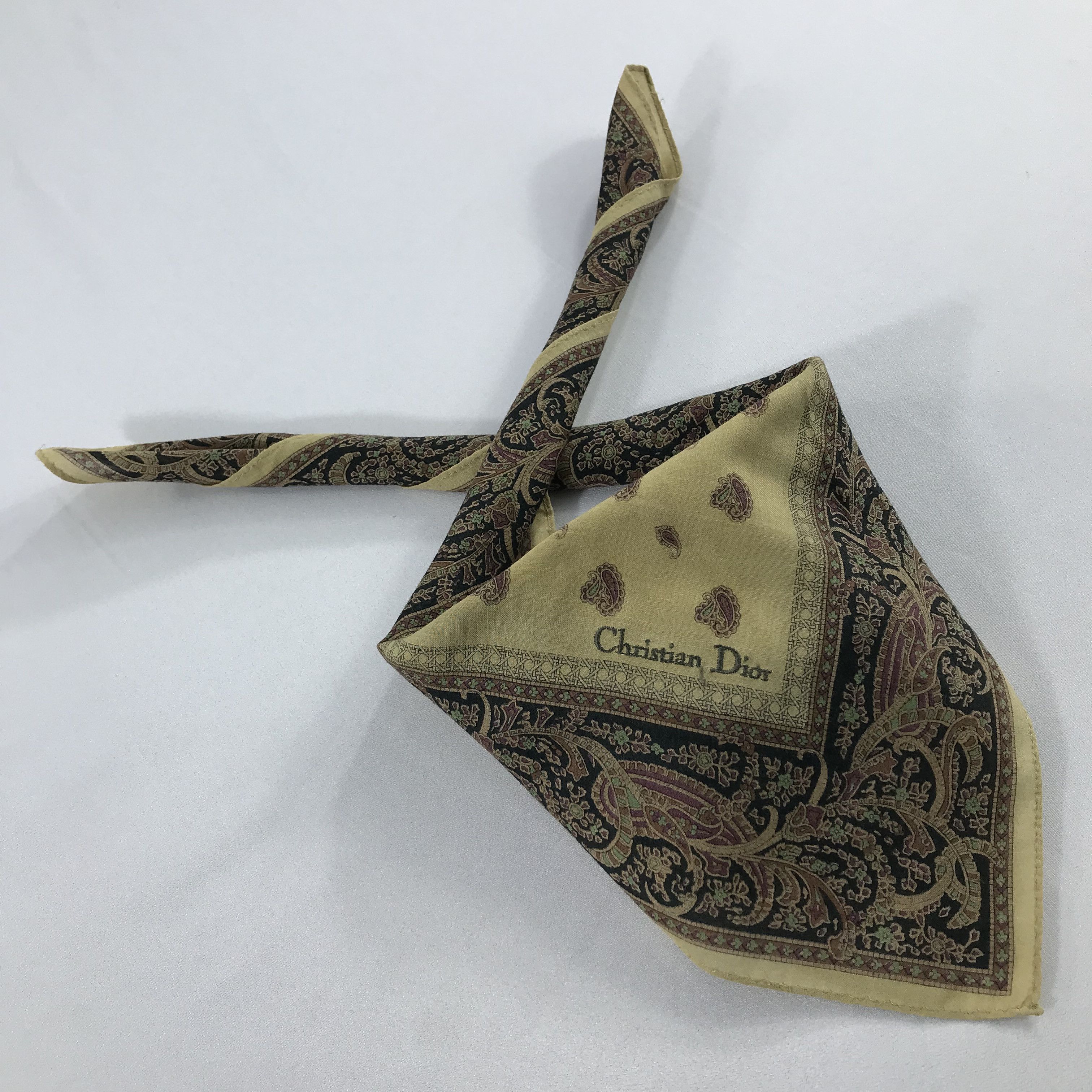 Vintage Christian Dior Bandana / Handkerchief / Neckerchief - S1968 Size ONE SIZE - 4 Thumbnail