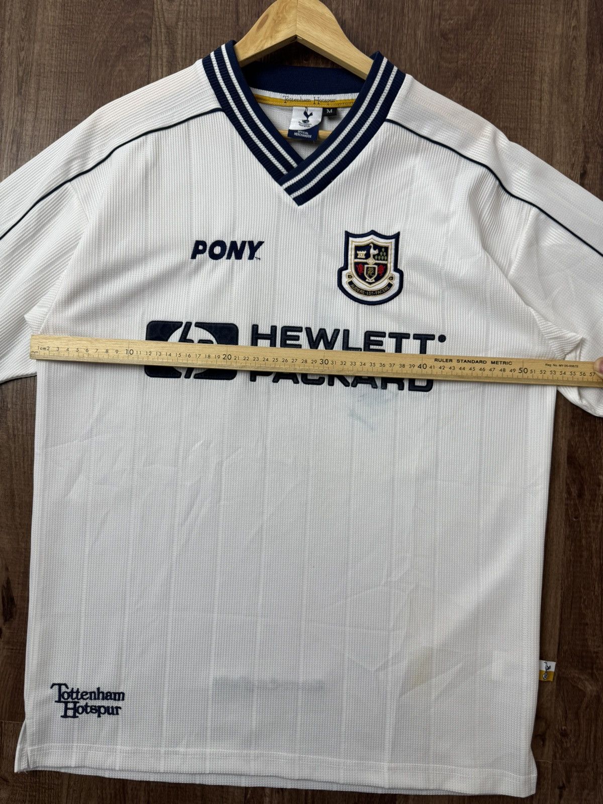 PONY VINTAGE 97-99 TOTTENHAM HOTSPUR HOME JERSEY Size US M / EU 48-50 / 2 - 11 Thumbnail