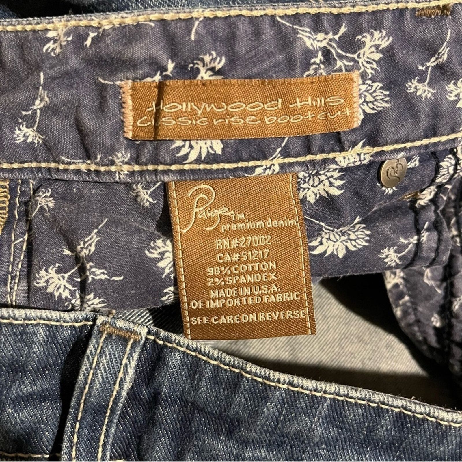 Paige Paige Premium Hollywood Hills Jeans Sz 30 Low Bootcut Size 30" / US 8 / IT 44 - 8 Thumbnail