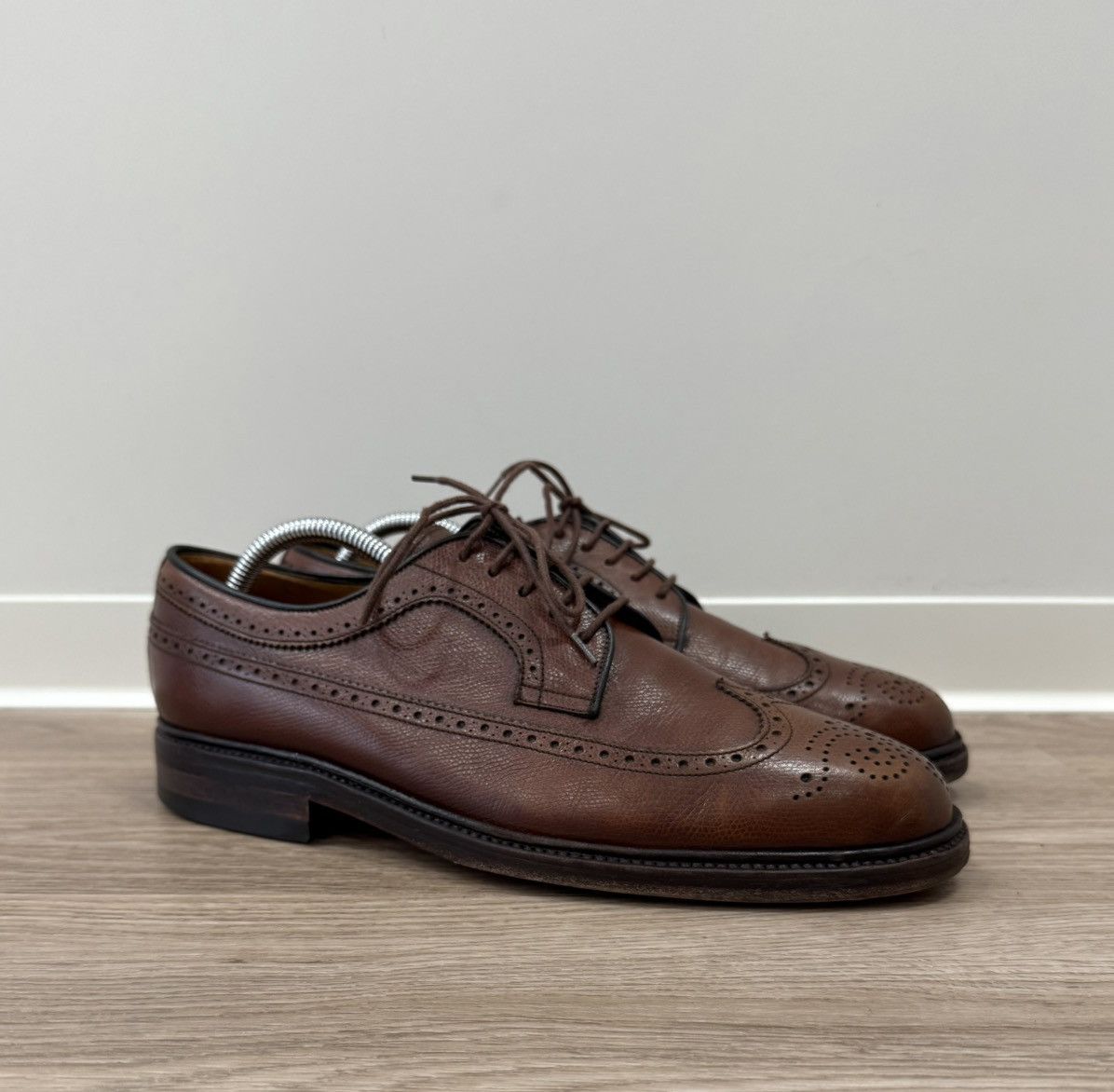 Yanko Design Yanko Espana Brown Leather Brogue Shoes Size US 11 / EU 44 - 1 Thumbnail