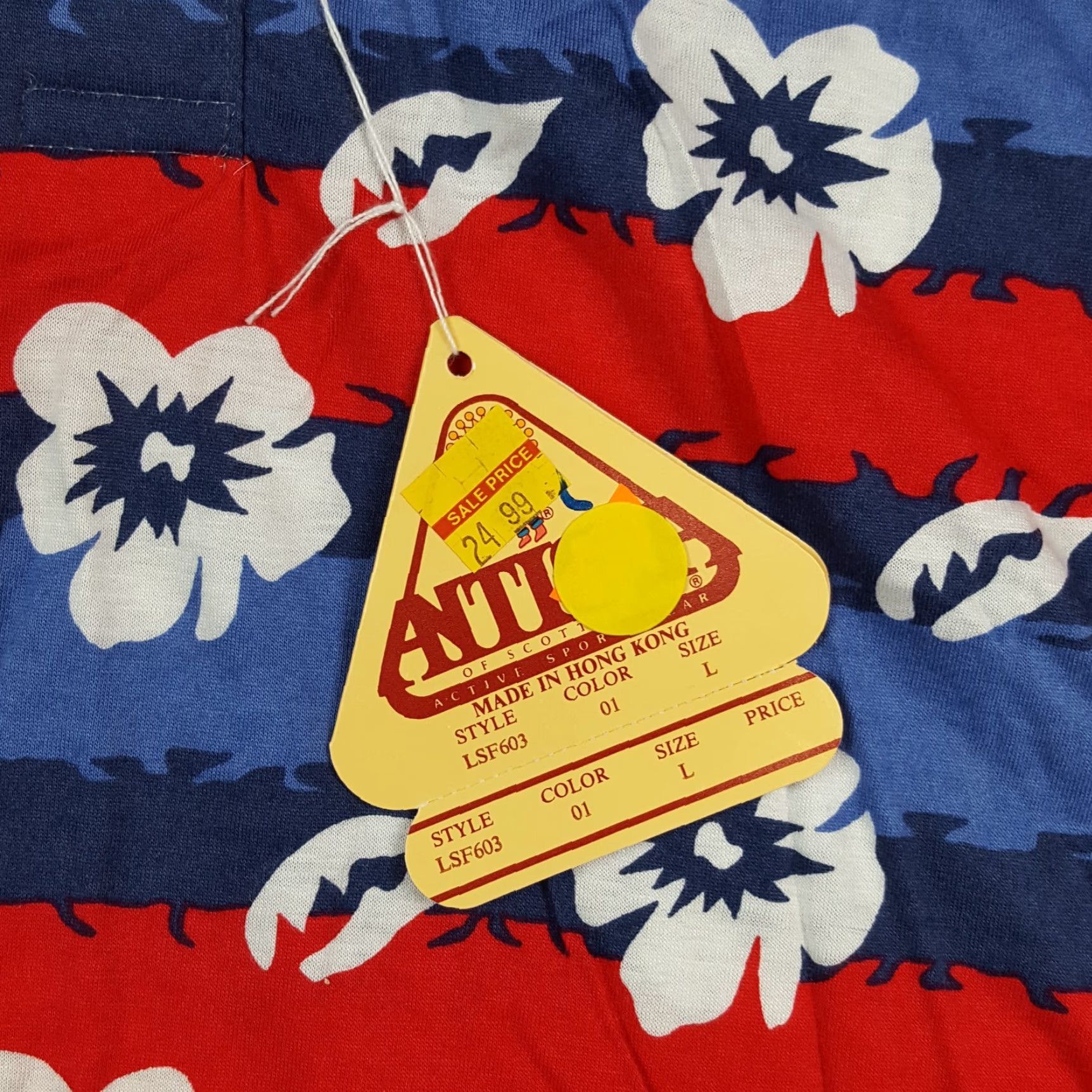 Vintage Vintage Antigua Women's Polo Shirt Large Floral Hawaiian Striped Summer Beach 90s Retro Size L / US 10 / IT 46 - 3 Thumbnail