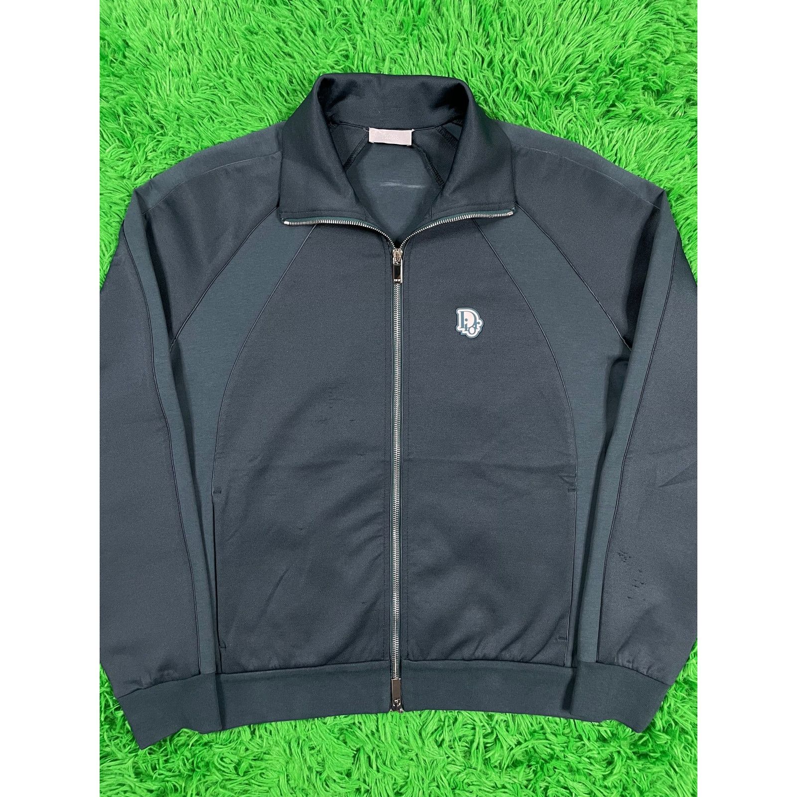 Dior Dior Small Logo Zip Up Turquoise Medium Used Size US M / EU 48-50 / 2 - 1 Thumbnail