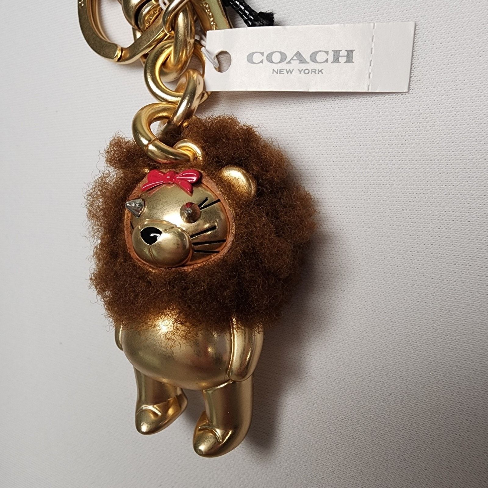 Coach NWT COACH F35249 WIZARD OF OZ LION KEYCHAIN BAG CHARM Size ONE SIZE - 3 Thumbnail