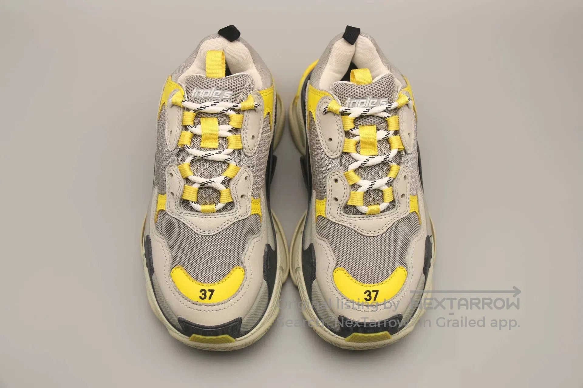 Balenciaga Balenciaga Triple-s Gray Yellow. Size US 6 / IT 36 - 4 Thumbnail