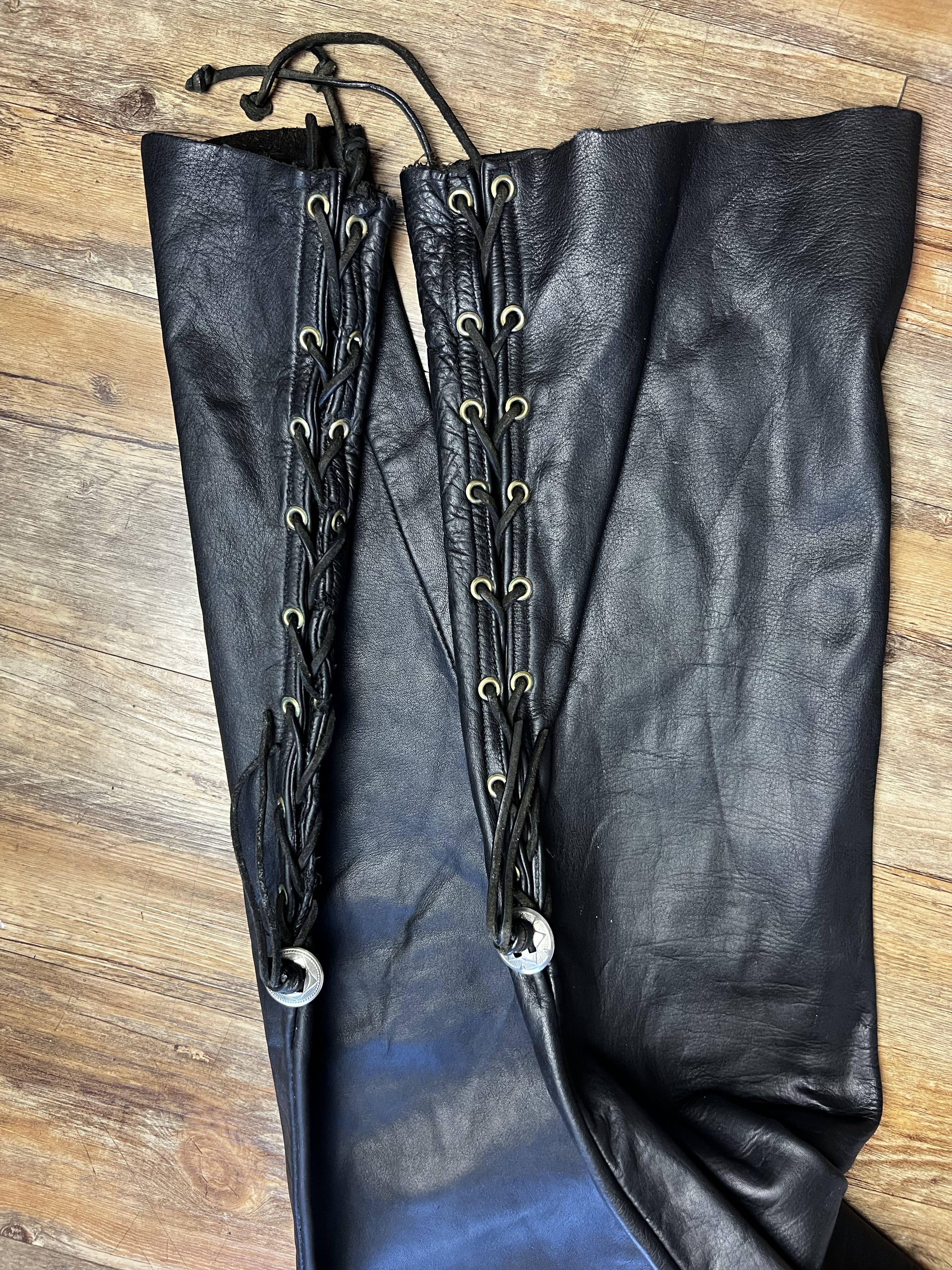 Vintage Vintage Black Leather Pants Size US 30 / EU 46 - 5 Thumbnail