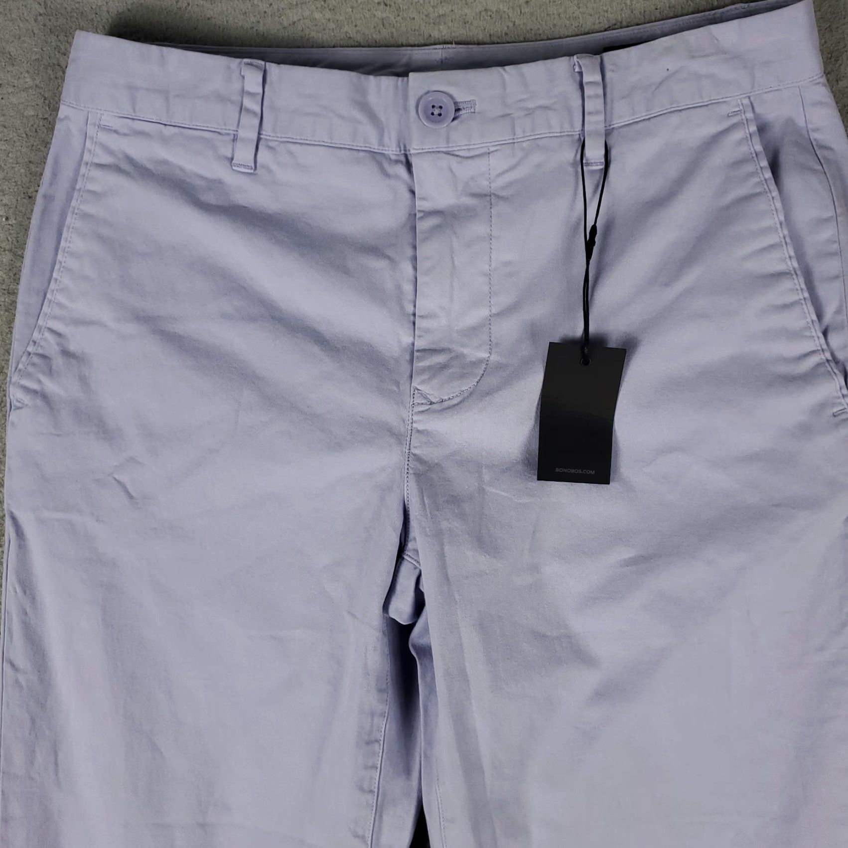 Bonobos Bonobos Pants Mens 29x30 Purple Flat Front Straight Trousers Chino Size US 29 - 2 Thumbnail