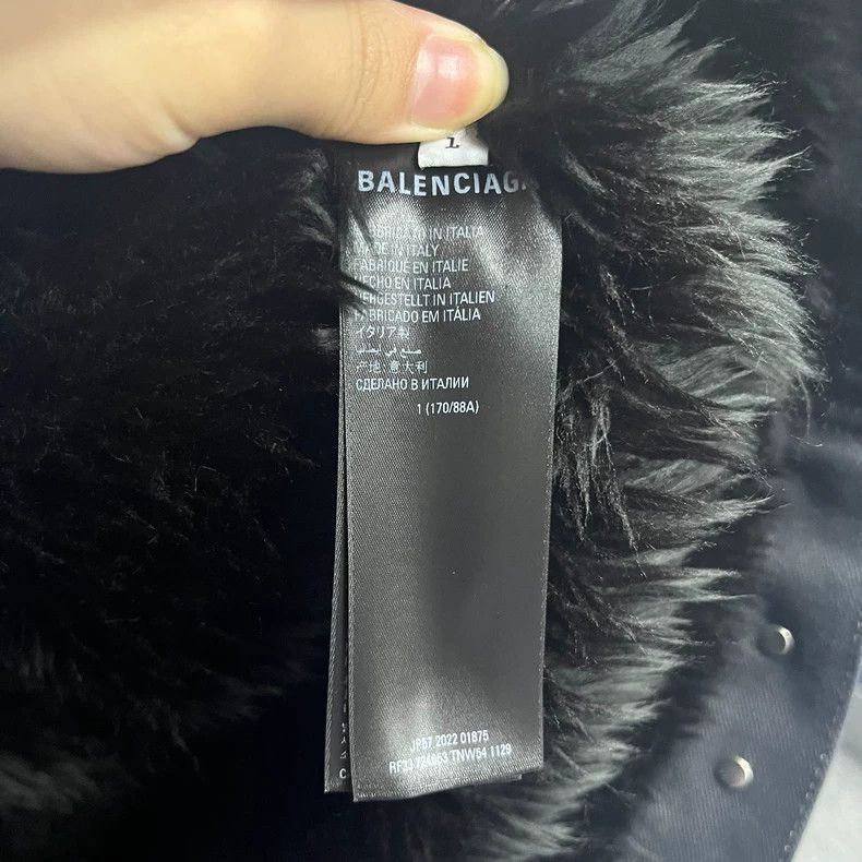 Balenciaga Black Casual Single-Breasted Fur Jacket-2506 Size US M / EU 48-50 / 2 - 4 Thumbnail