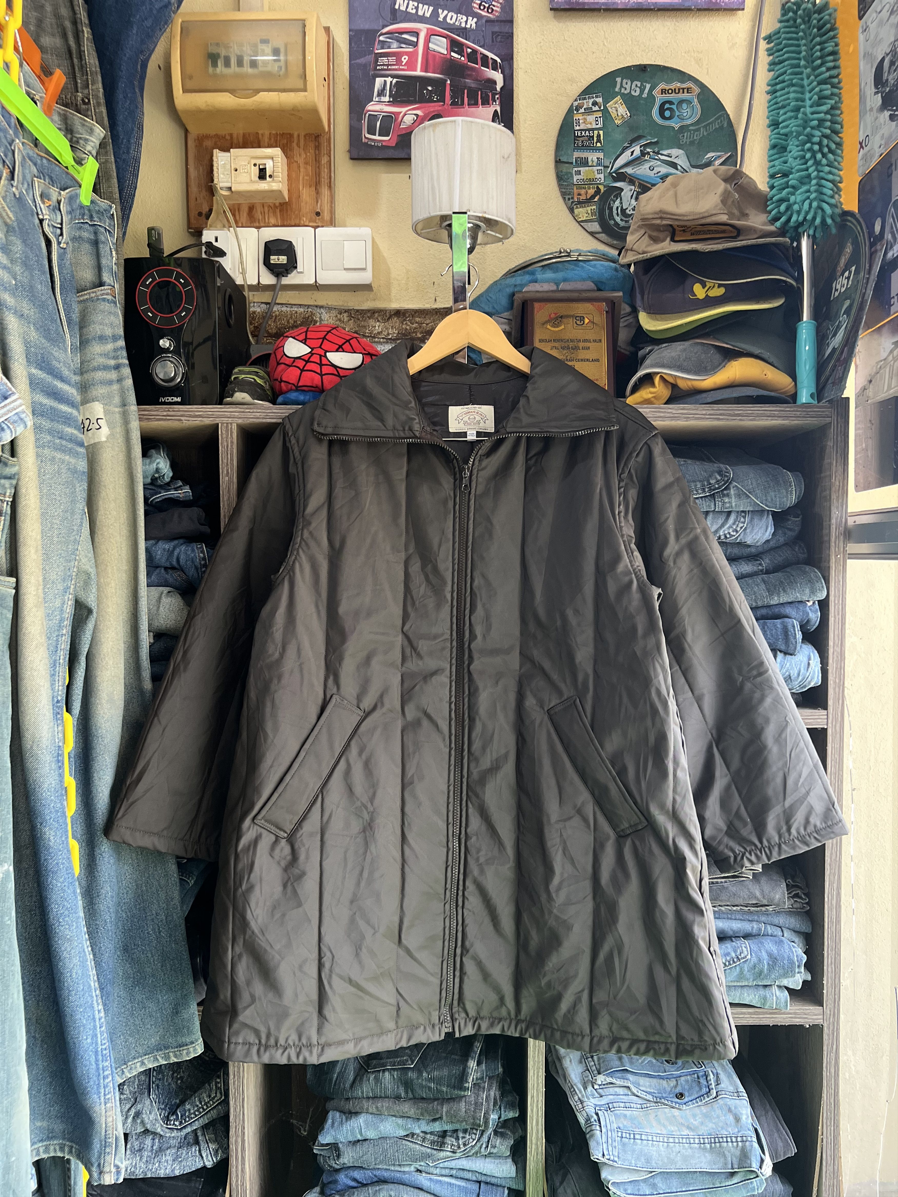 Armani 🔥Vintage Armani Jeans Made in Italy Wax Jacket Size US M / EU 48-50 / 2 - 16 Thumbnail