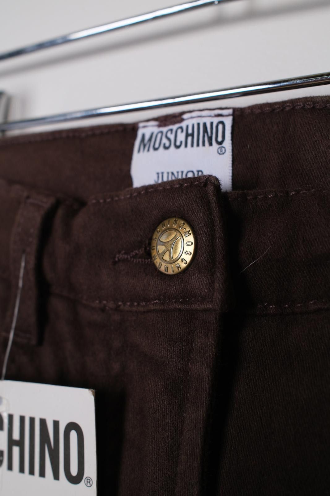 Moschino 00's Moschino Junior Peace Logo Straight-Leg-Pant Size 26" / US 2 / IT 38 - 4 Thumbnail