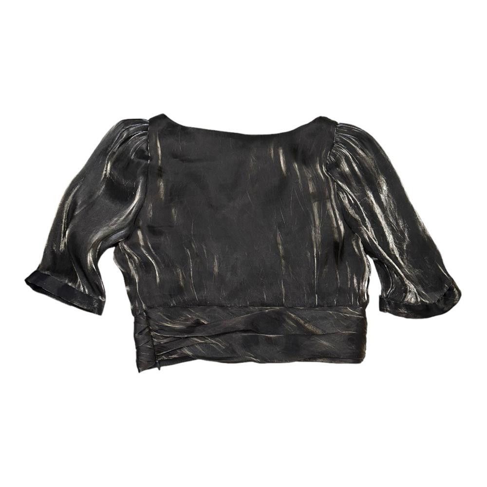 Zara Zara l NWT Metallic Effect Crop Top Medium Size M / US 6-8 / IT 42-44 - 3 Thumbnail