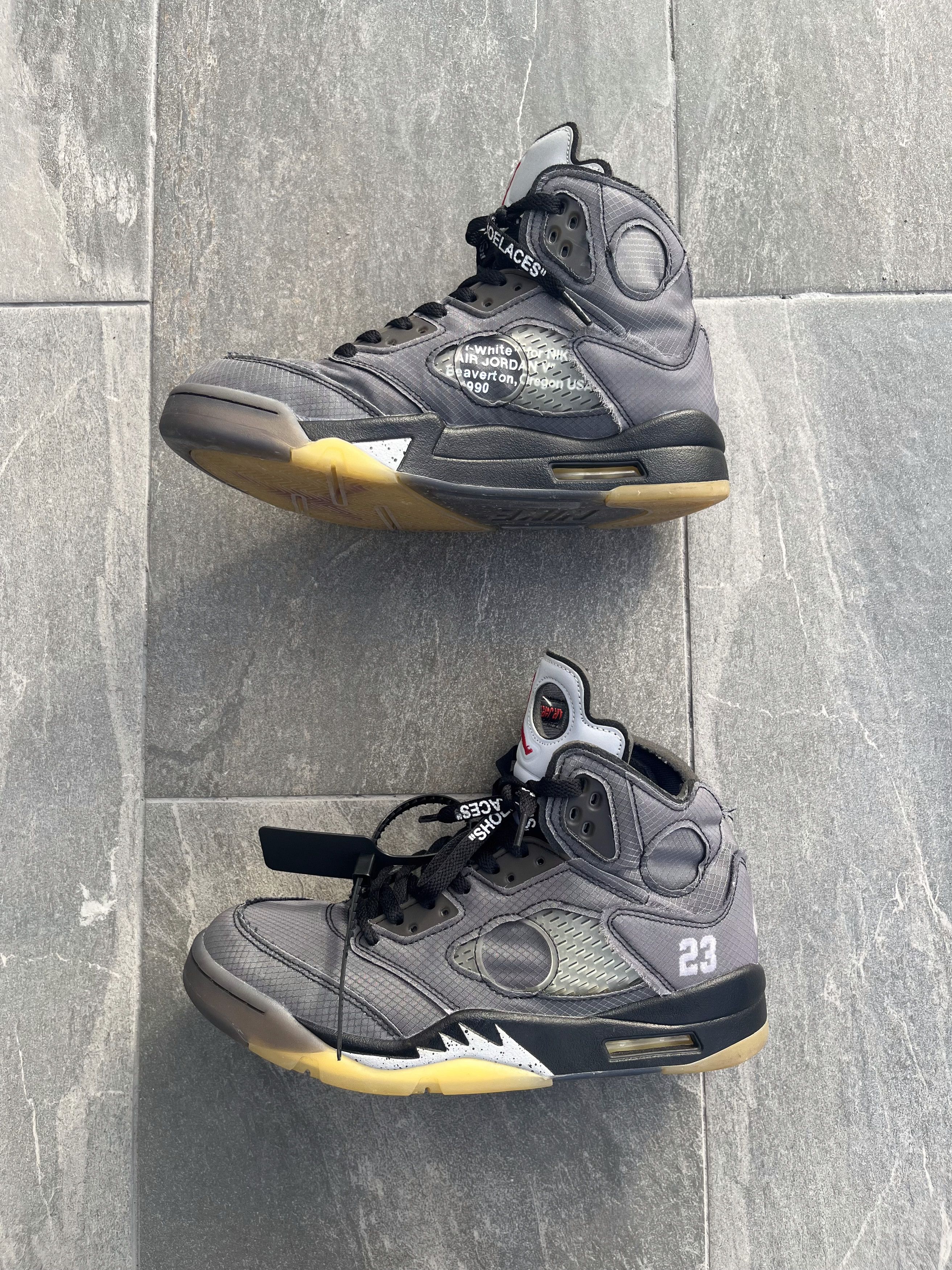 Off-White Off White Jordan 5 Retro Muslin 2020 Size US 8.5 / EU 41-42 - 3 Thumbnail
