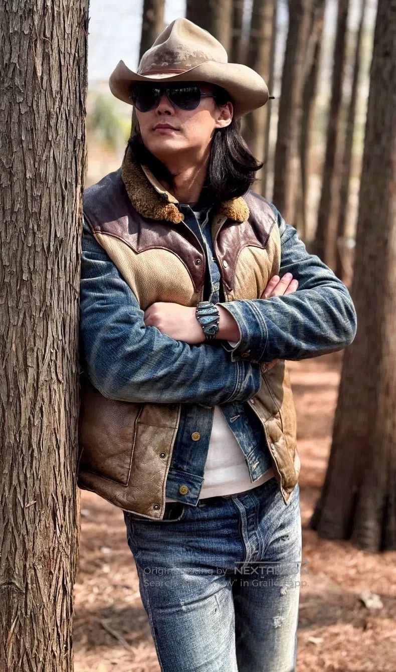 RRL Ralph Lauren RRL Ralph Lauren Vintage Deerhide and Buffalo Leather Patc Size US XS / EU 42 / 0 - 7 Thumbnail