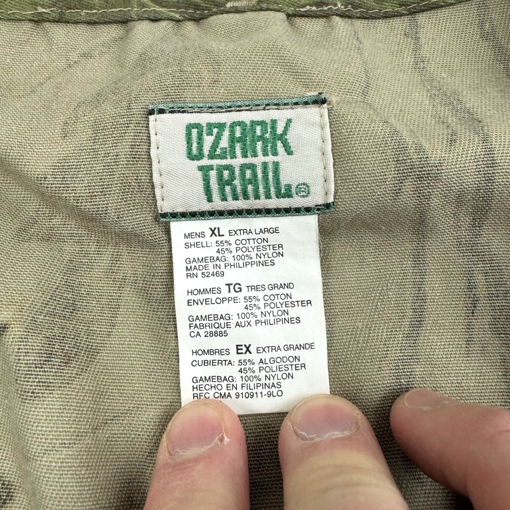 Vintage VINTAGE Ozark Trail Hunting Best Adult XL Green Camouflage Outdoor Nature Functional Vest Mens Size US XL / EU 56 / 4 - 4 Thumbnail