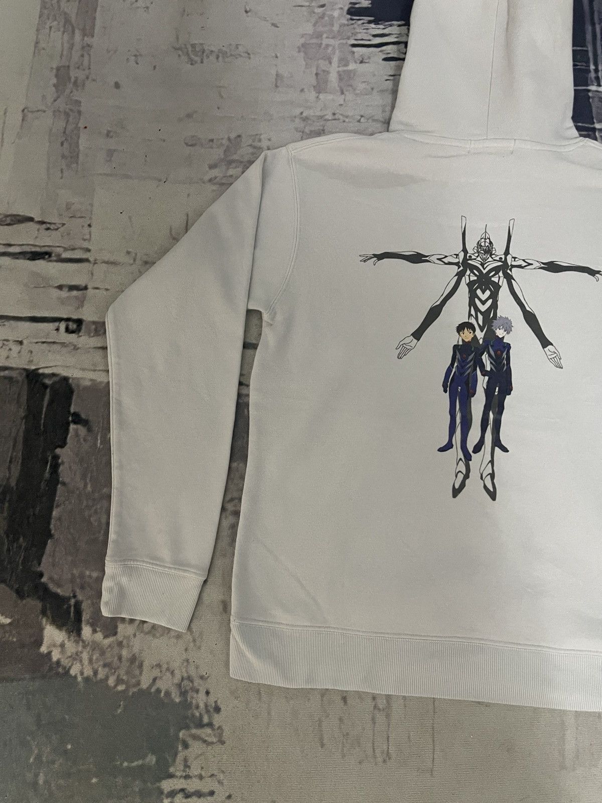 Anime VINTAGE Y2K NEON GENESIS EVANGELION PULLOVER HOODIE Size US M / EU 48-50 / 2 - 10 Thumbnail