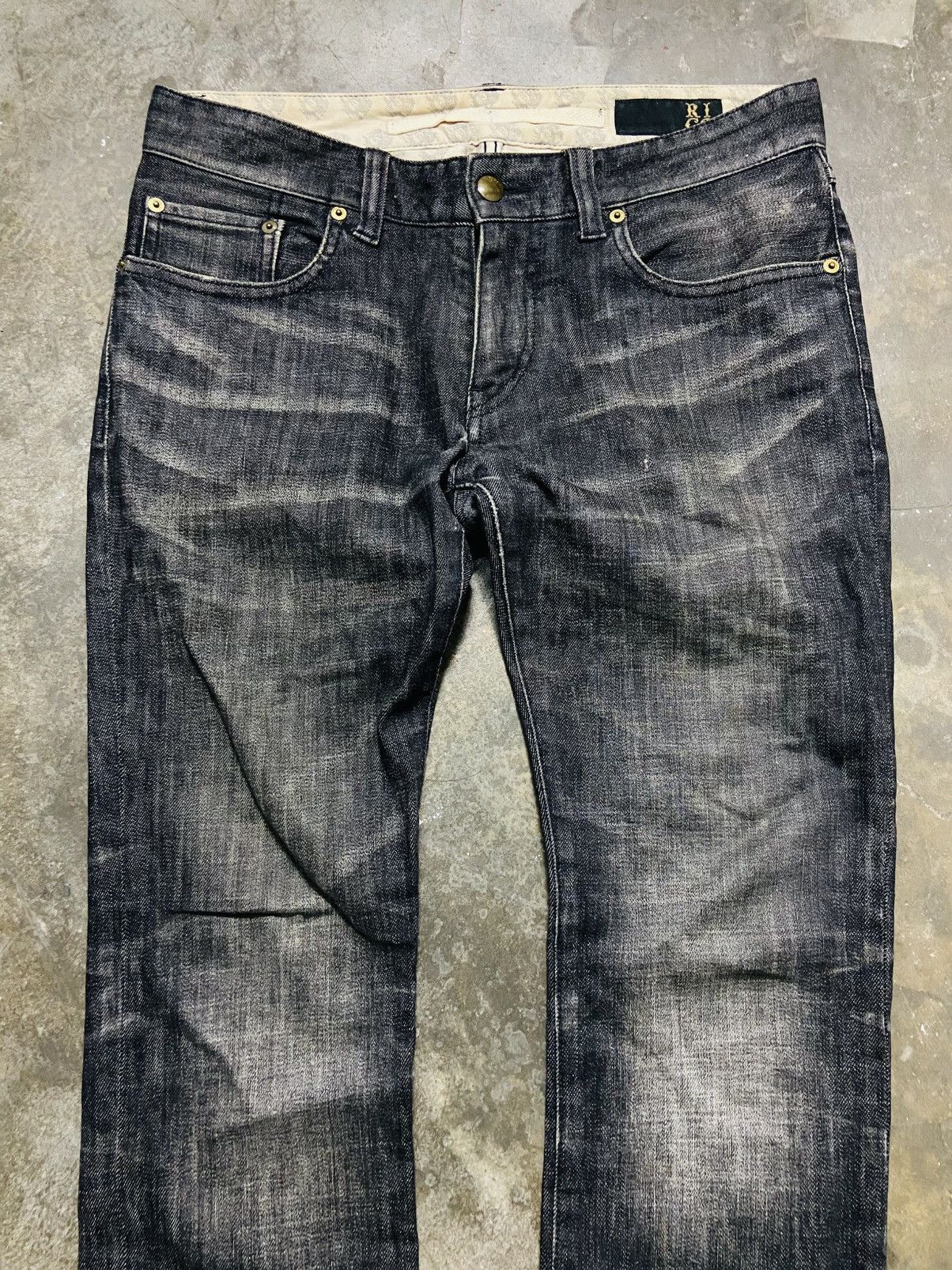 If Six Was Nine Rico (Zip RIRI) Punk Gothic Skinny Jeans Size US 32 / EU 48 - 4 Thumbnail