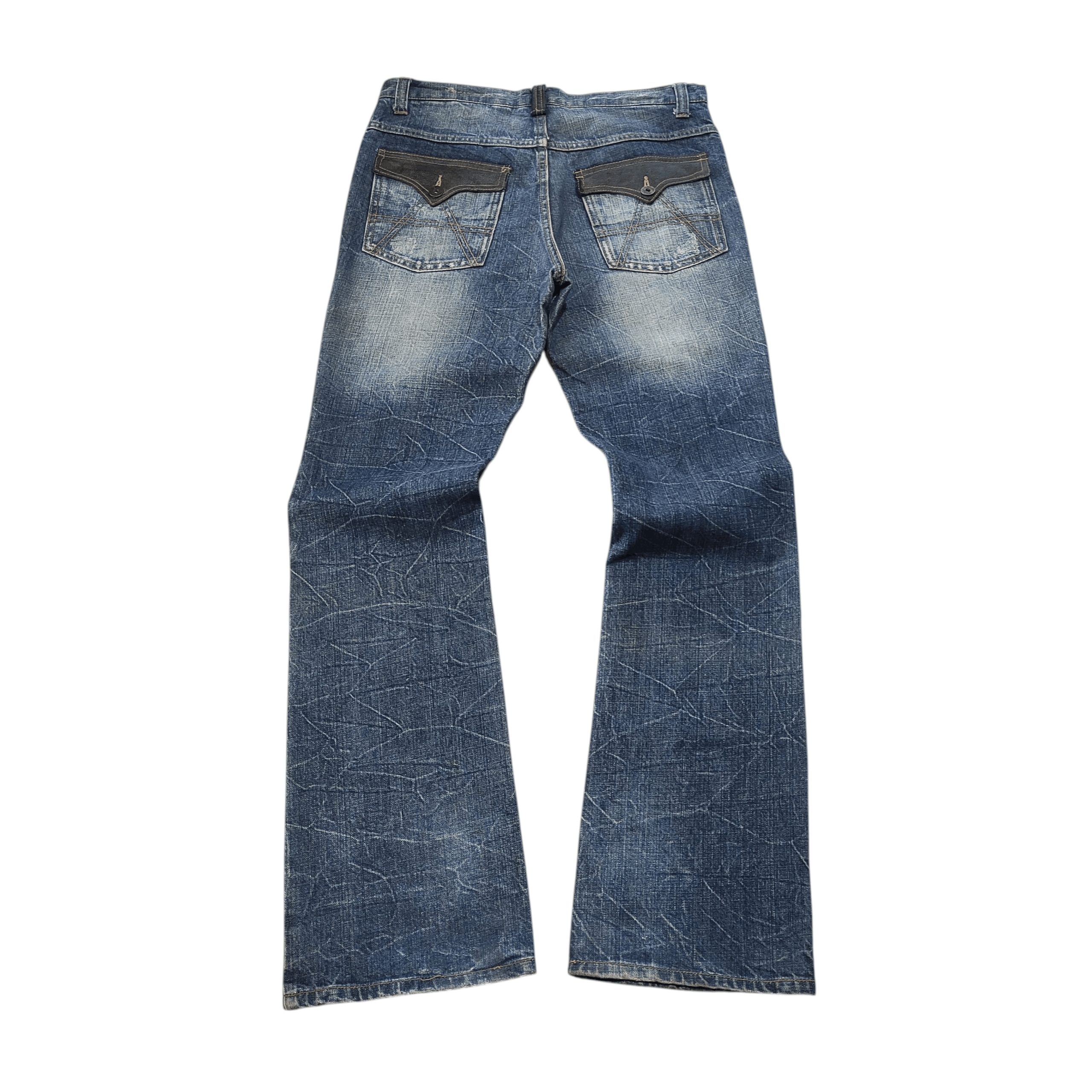 Tornado Mart Beach Sound Flare Jeans Snake Skin - 2000s Style if6w9 Size US 32 / EU 48 - 2 Thumbnail