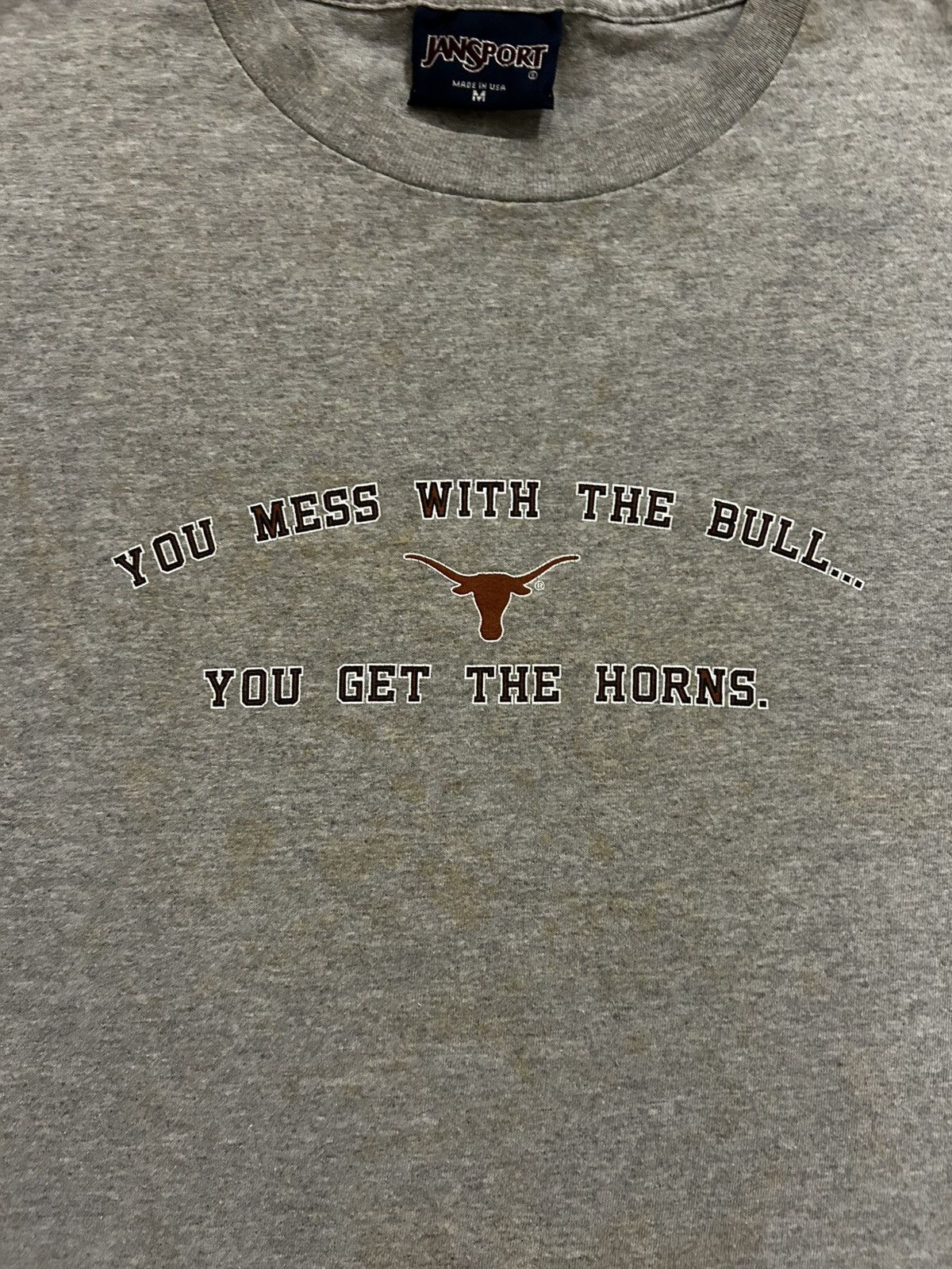 Jansport × Vintage vintage 90s texas longhorns grey jansport t-shirt Size US M / EU 48-50 / 2 - 5 Thumbnail