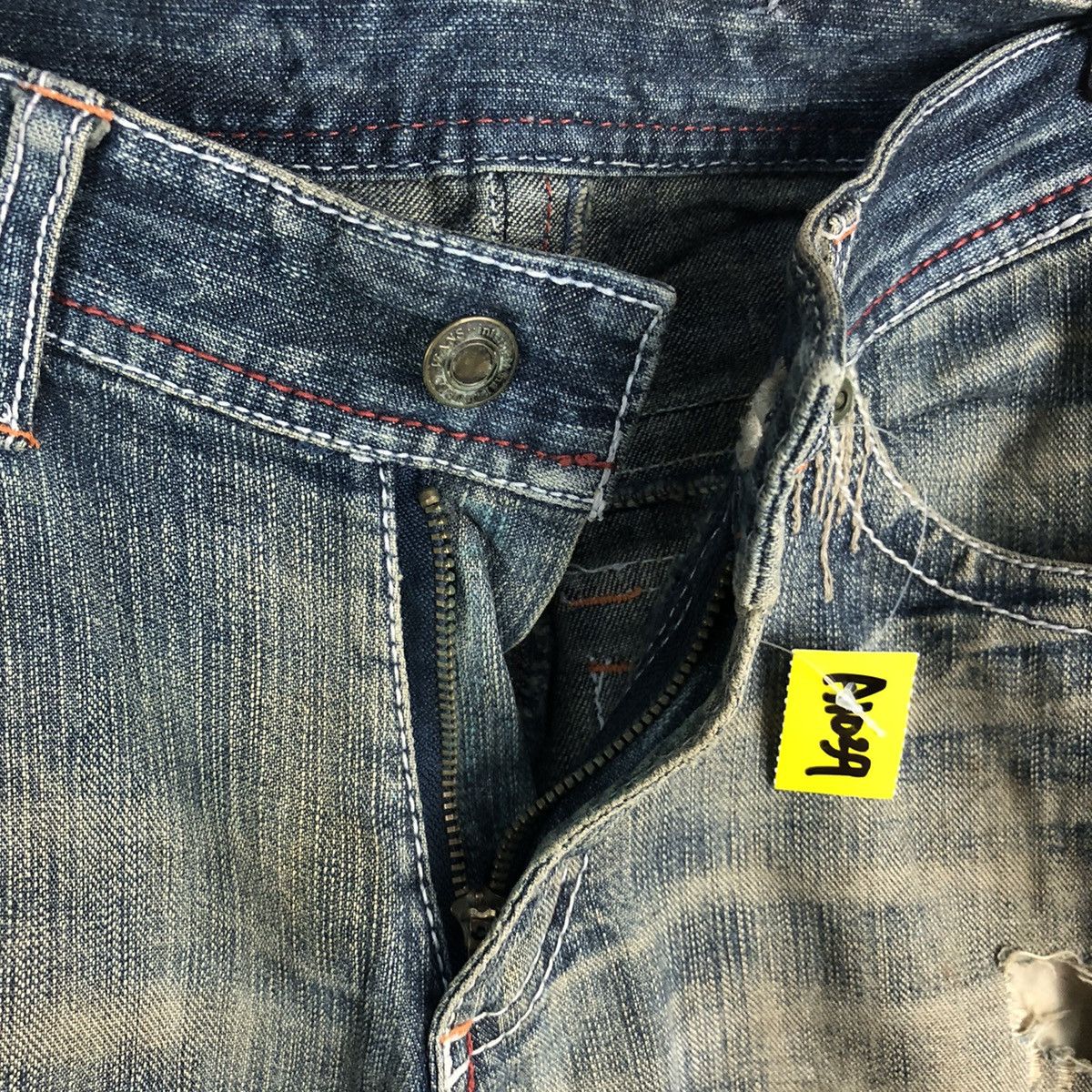 Request Jeans Request Black faded ripped Distressed Denim Pants #A1039 Size US 31 - 12 Thumbnail
