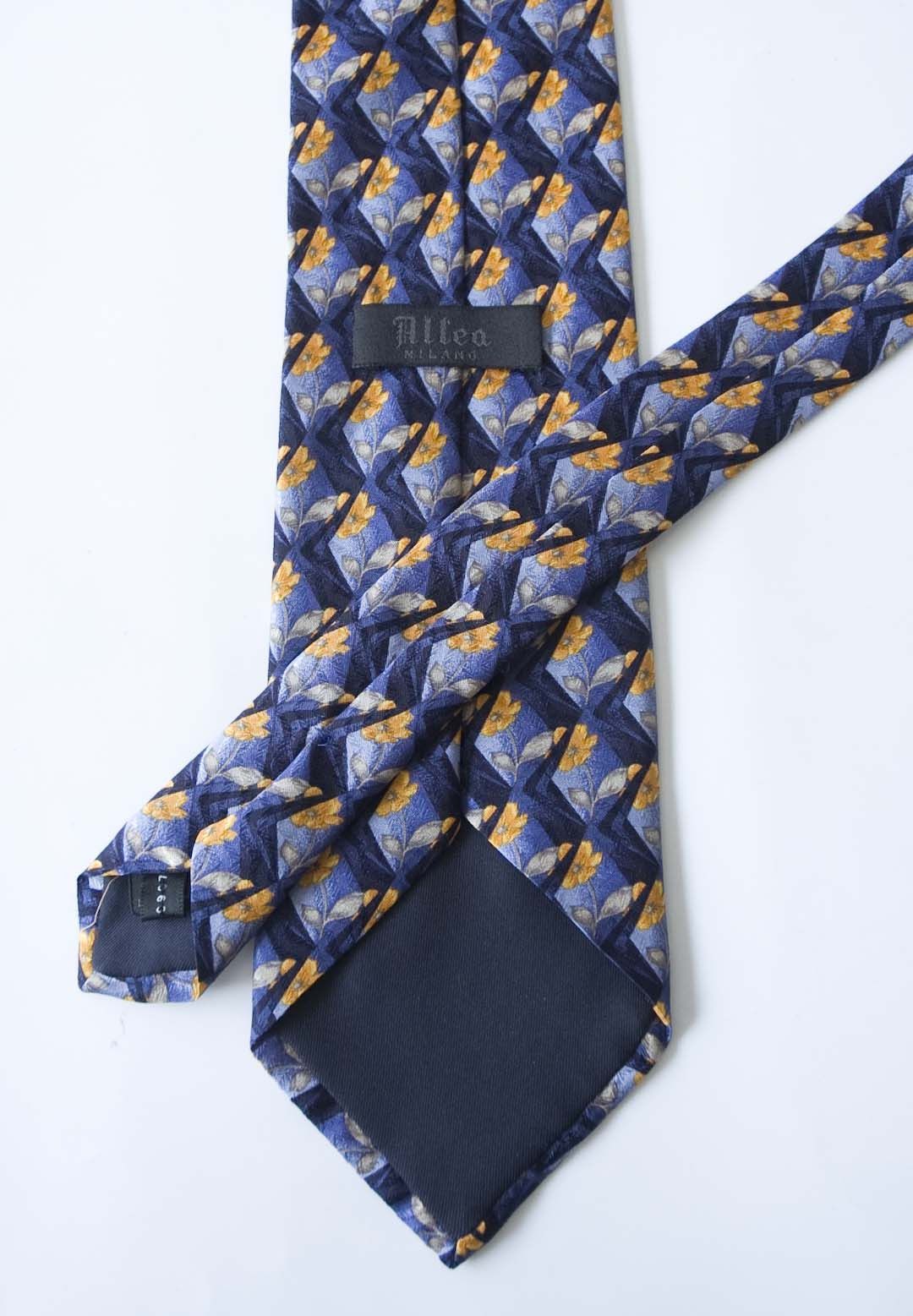 Altea Altea Milano Tie 100% Silk Made in Italy Floral Size ONE SIZE - 4 Thumbnail