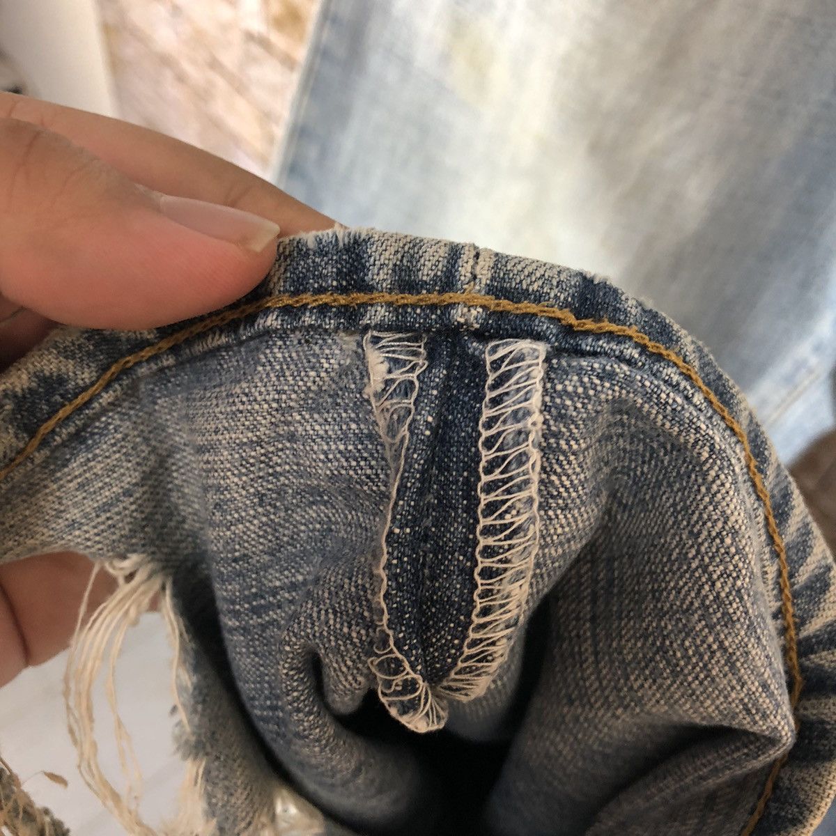 Japanese Brand Uniqlo japan vintage faded Blue Denim Pants #A955 Size US 30 / EU 46 - 12 Thumbnail